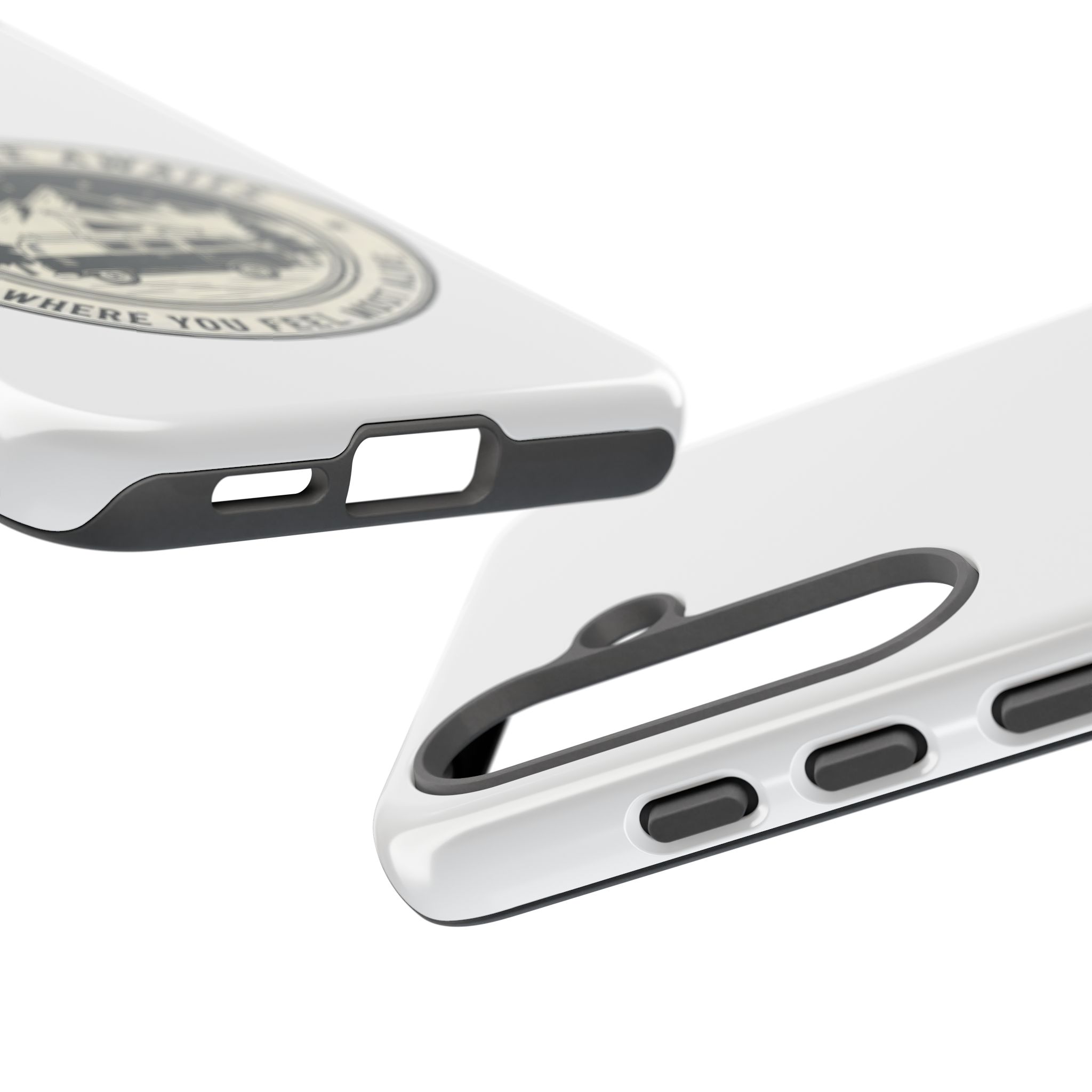 Phone Case — "Adventure Awaits-Go Where You Feel Most Alive" Camper Van Design