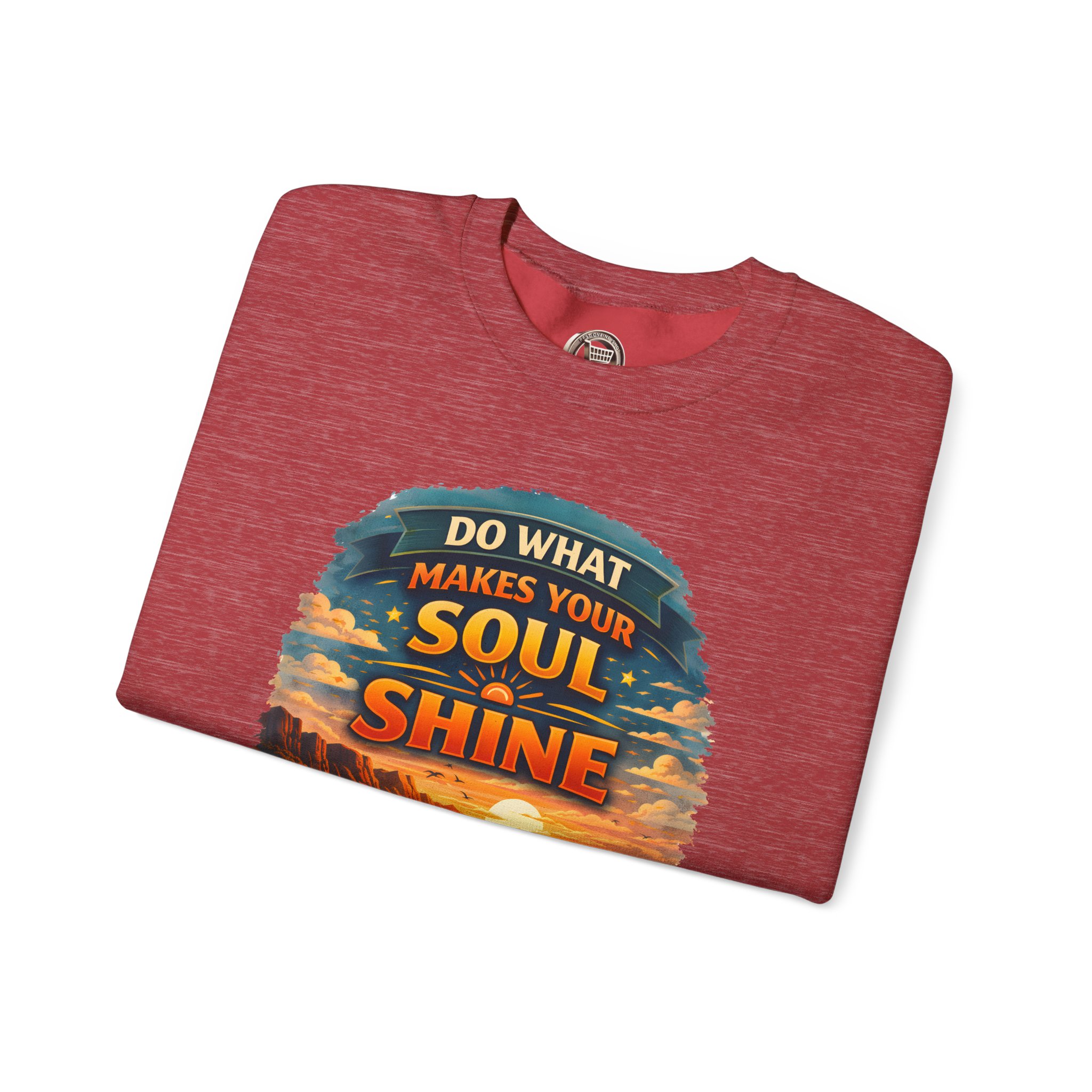 Unisex Heavy Blend™ Crewneck Sweatshirt — "Do What Makes Your Soul Shine" Design Scenic-Line