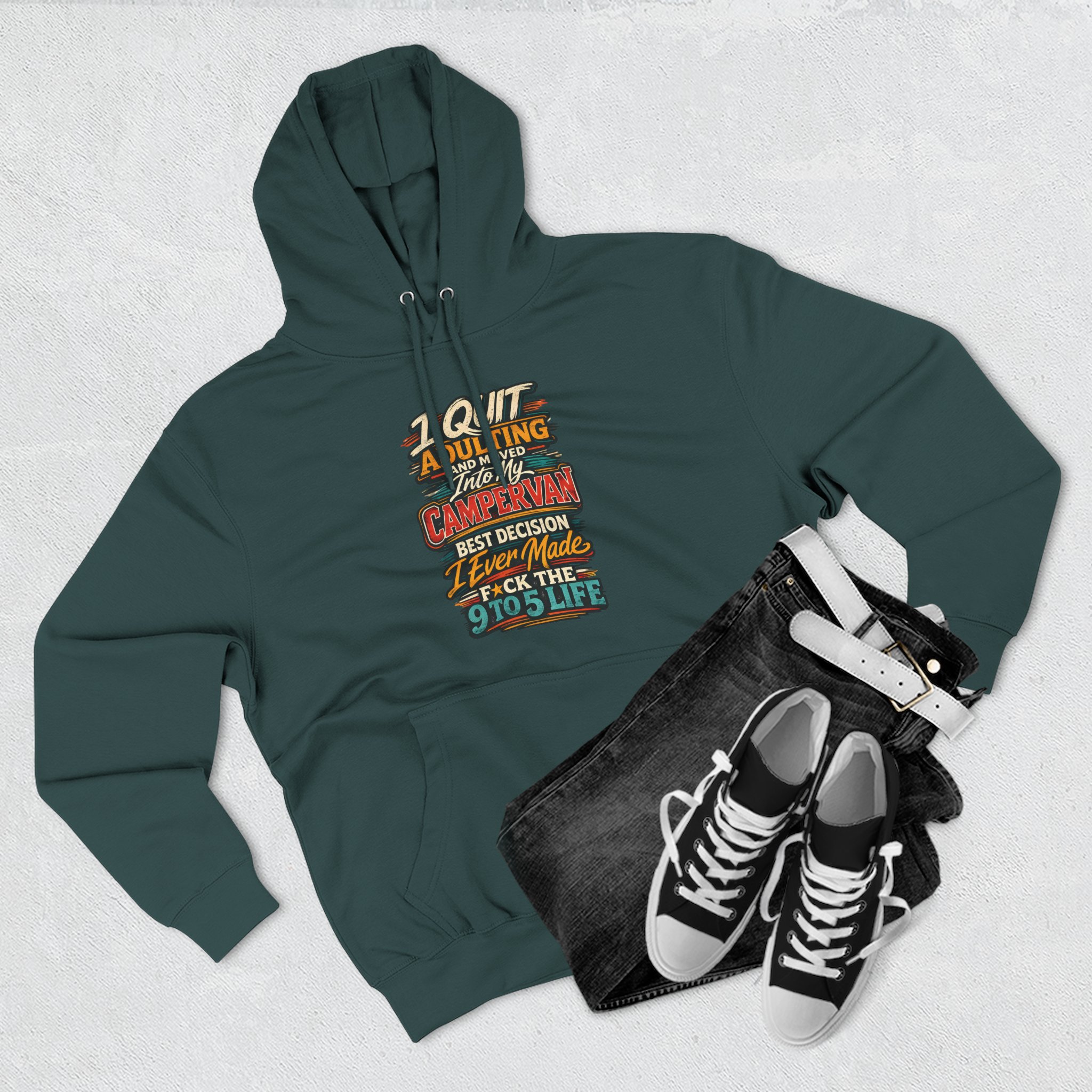 691144335395816287_2048.jpeg Three-Panel Fleece Hoodie - "I Quit Adulting" Design F**K-Line