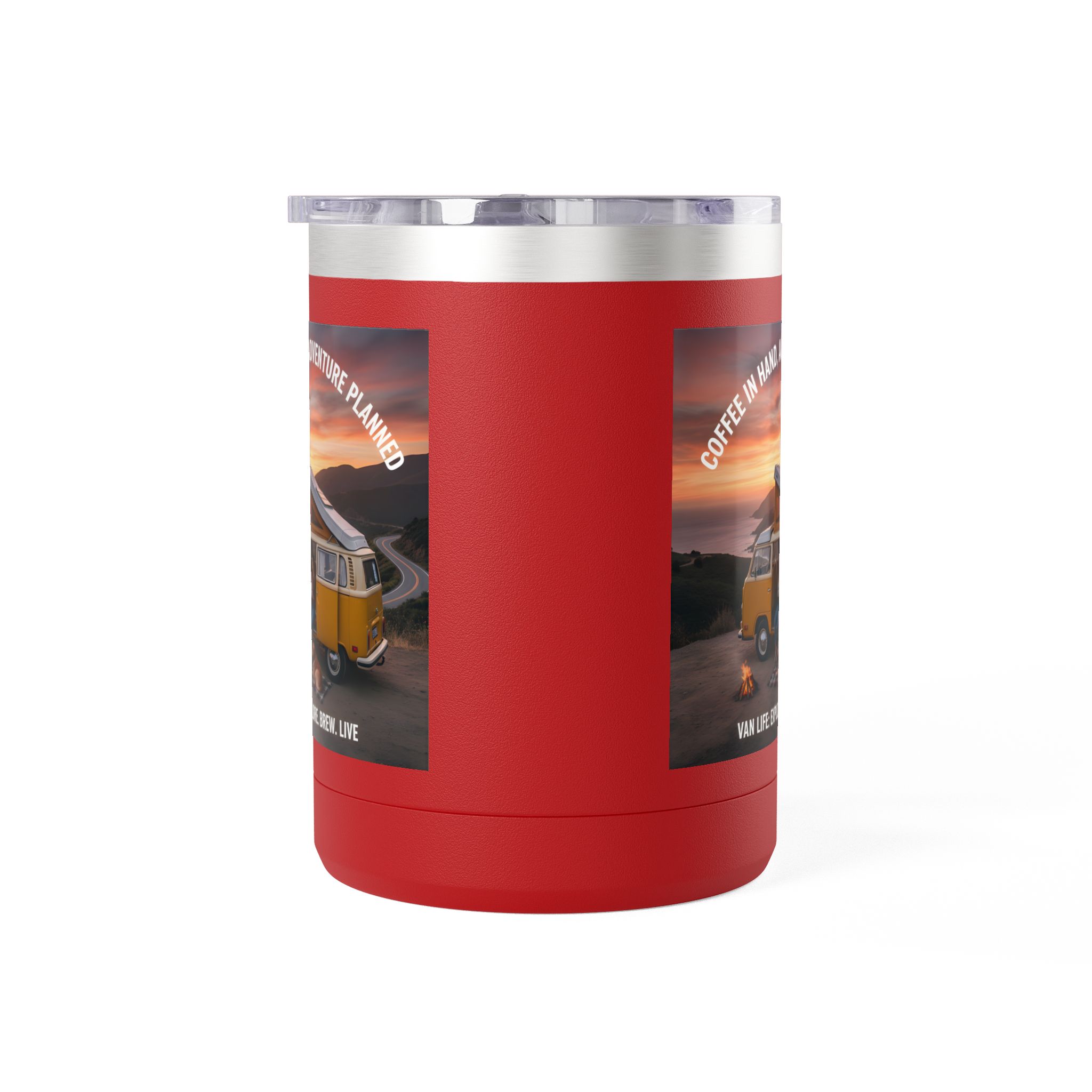 Coffee Mug Tumbler, 15oz — "Coffee in Hand, Adventure Planned"