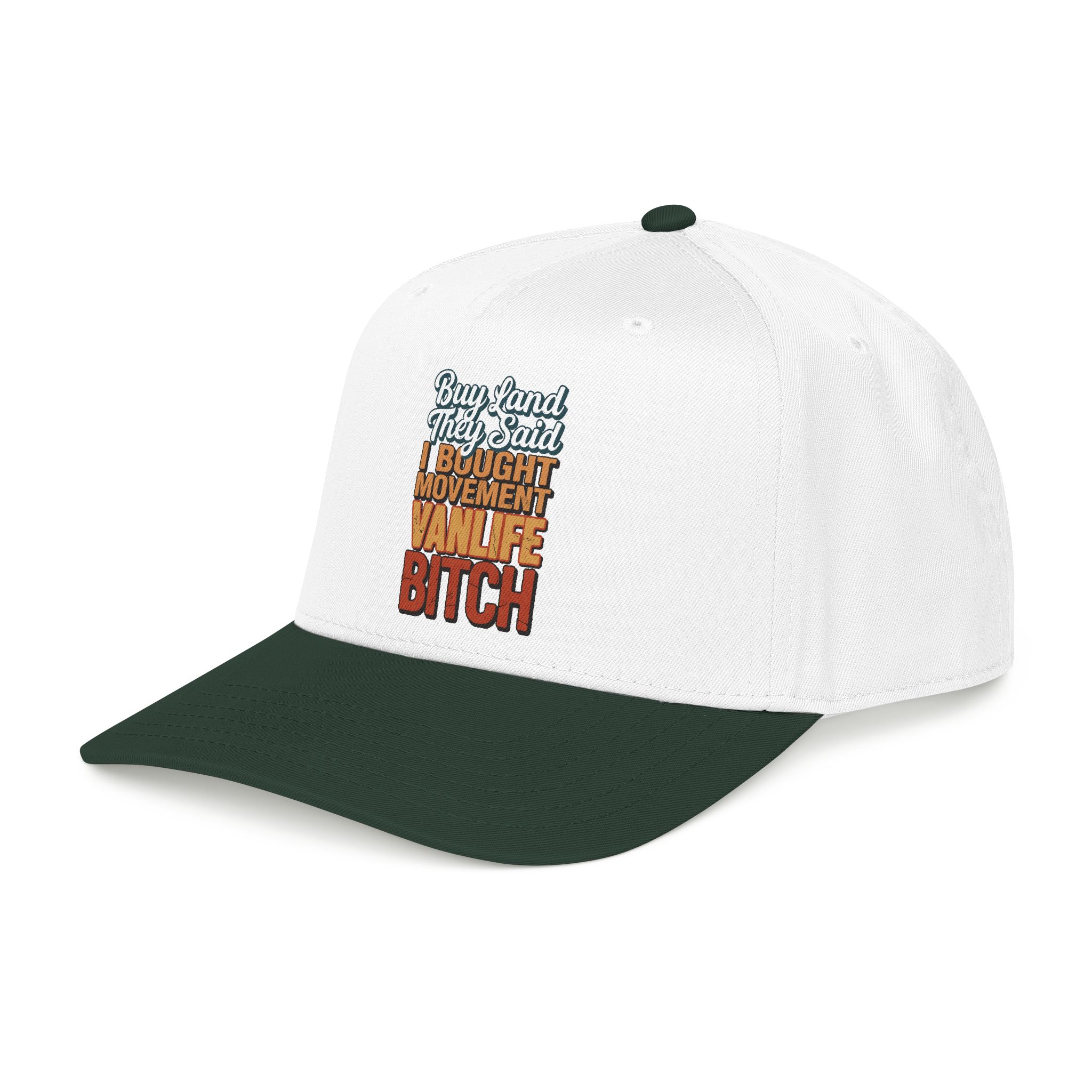 Baseball Cap - "Buy Land They Said" Design F**K-Line