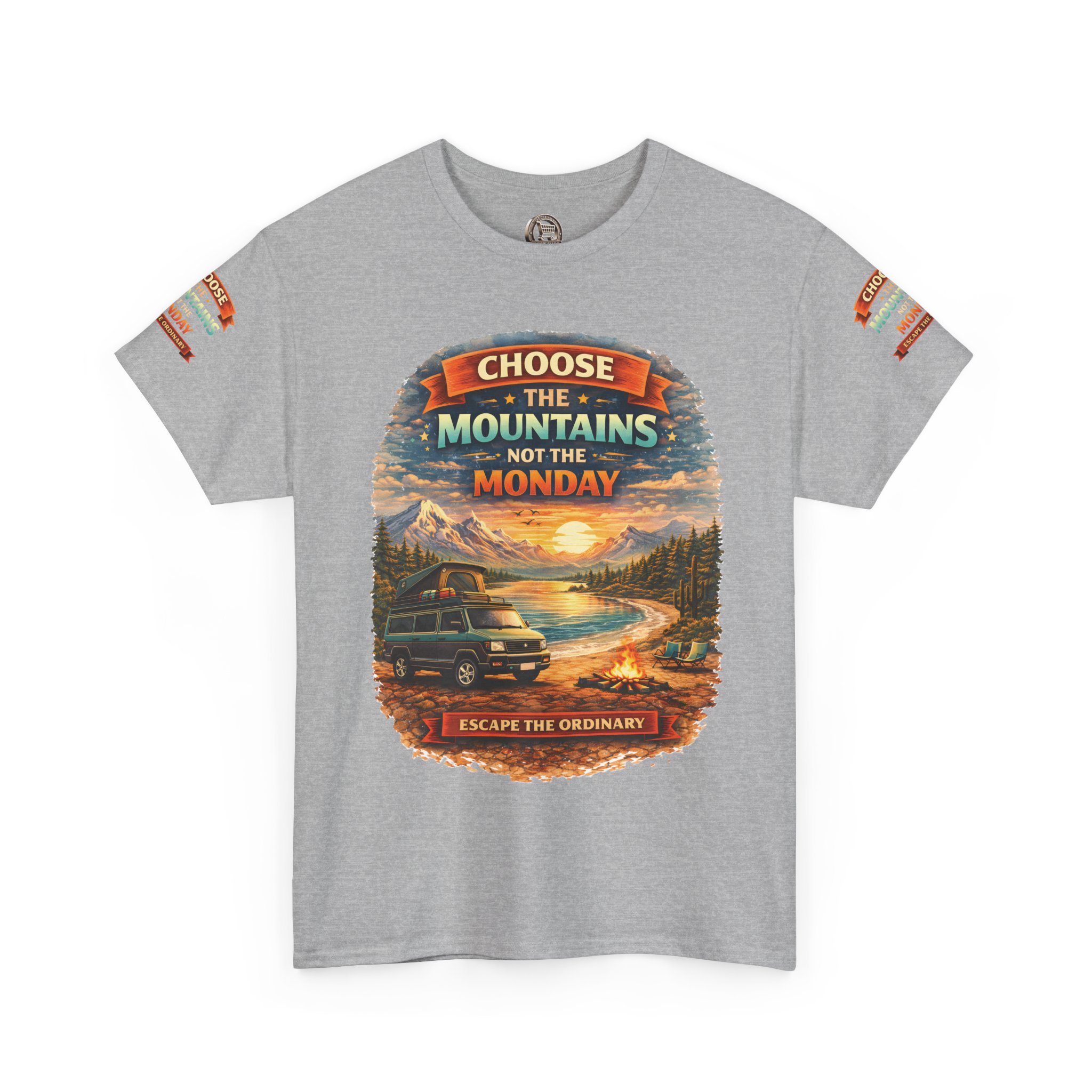 6941101200094882944_2048.jpeg Unisex Heavy Cotton Tee — "Choose The Mountens" Design Scenic-Line
