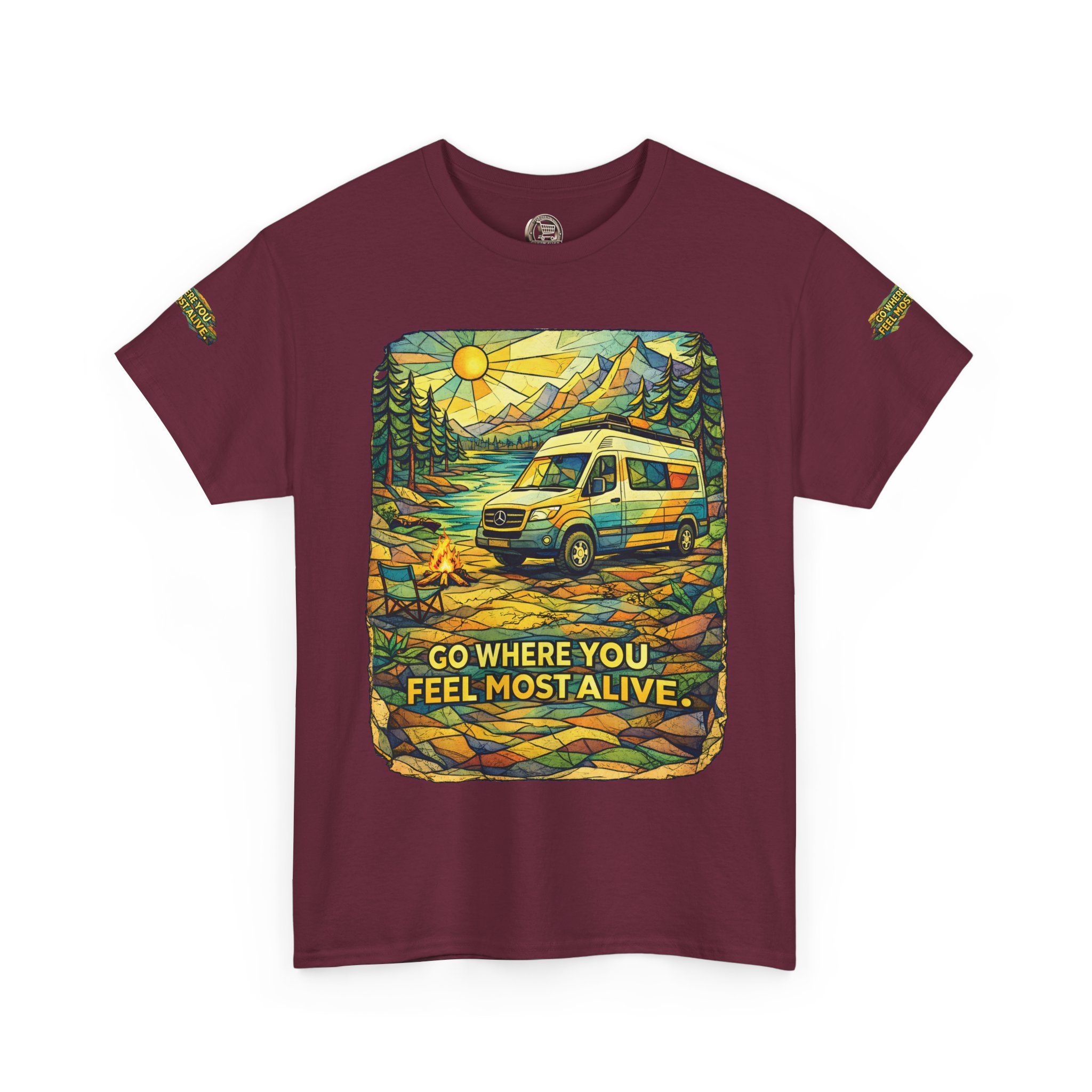 6947066925663753511_2048.jpeg Unisex Heavy Cotton Tee — "Go Where You Feel Most Alive" Design Cubic-Line