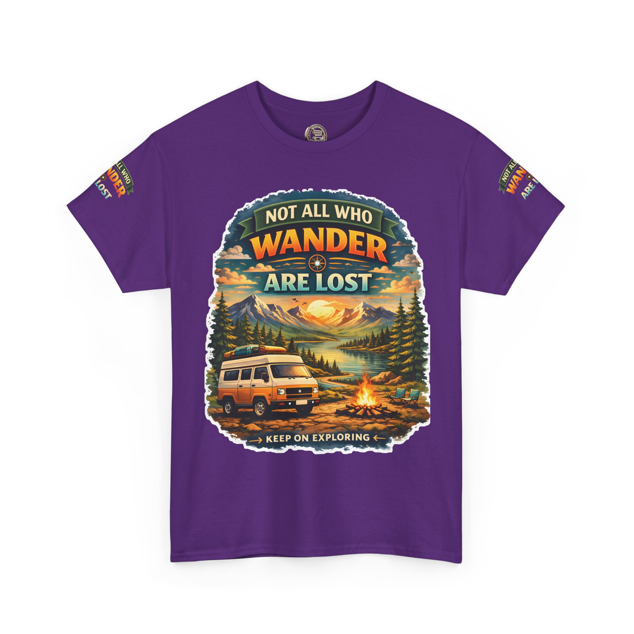 6955948435357620574_2048.jpeg Unisex Heavy Cotton Tee — "Not All Who Wander Are Lost" Design Scenic-Line