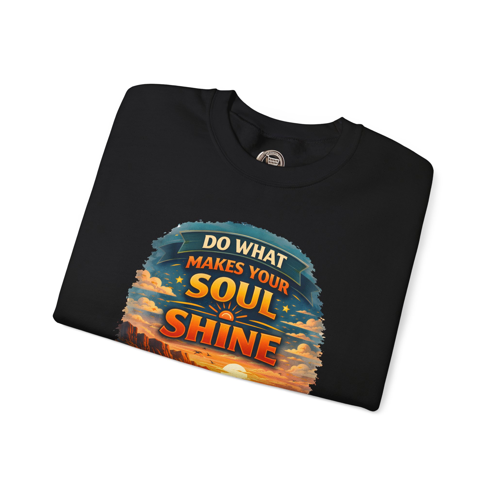 Unisex Heavy Blend™ Crewneck Sweatshirt — "Do What Makes Your Soul Shine" Design Scenic-Line