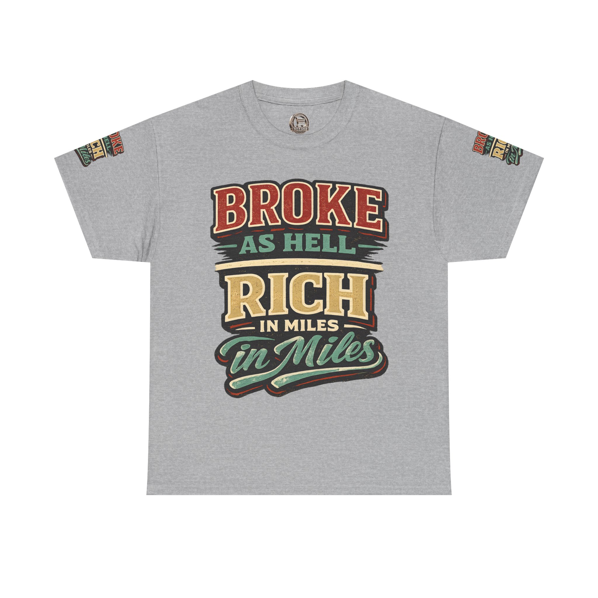 6962069220983557751_2048.jpeg Unisex Heavy Cotton Tee — "Broke As Hell" Design F**K-Line