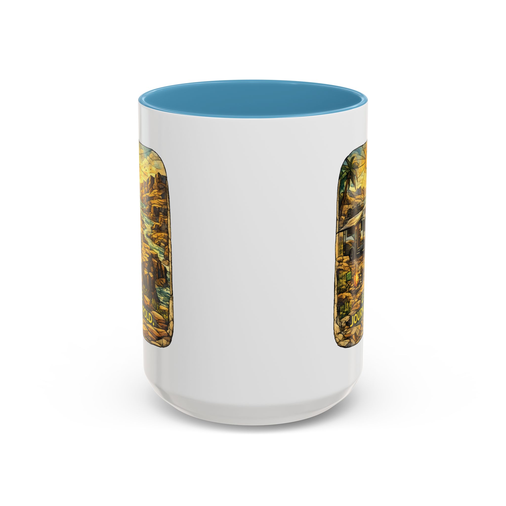 6967315778979454301_2048.jpeg Accent Coffee Mug (11, 15oz) — "Let The Journey Unfold" Design Cubic-Line