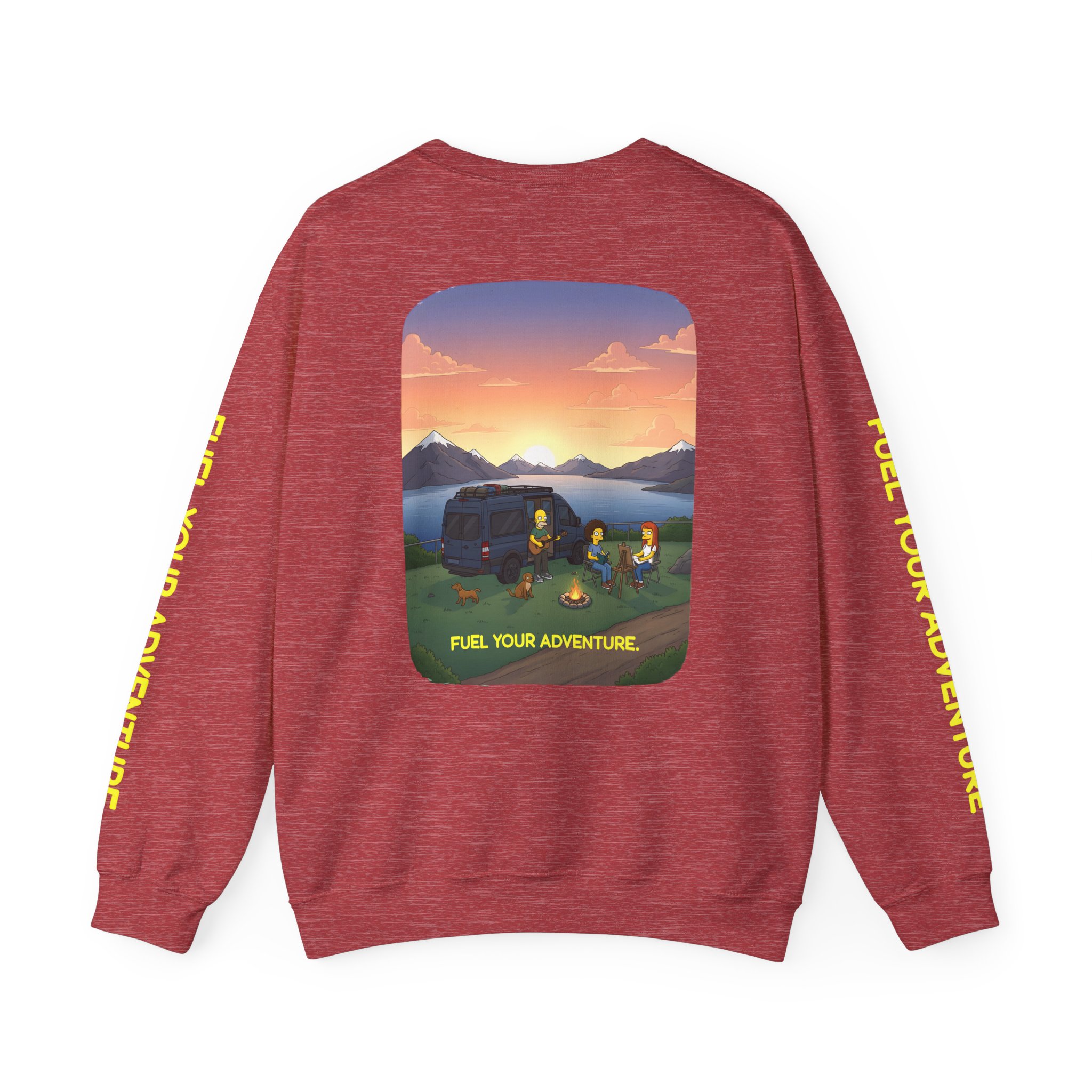 6984824623748205029_2048.jpeg Unisex Heavy Blend™ Crewneck Sweatshirt — "Fuel Your Adventure" Design Sitcom-Line