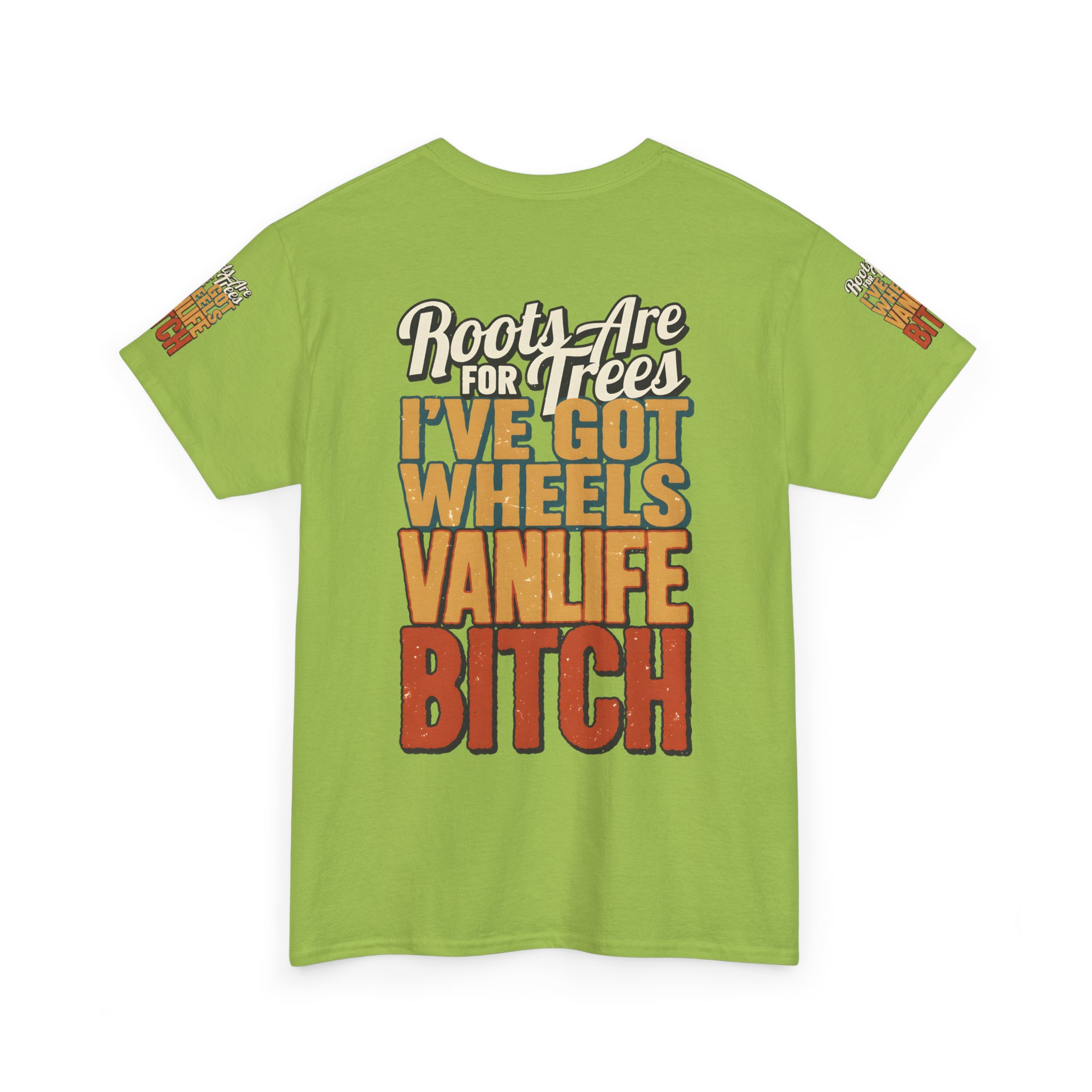 Unisex Heavy Cotton Tee — "Roots Are For Trees" Design F**K-Line