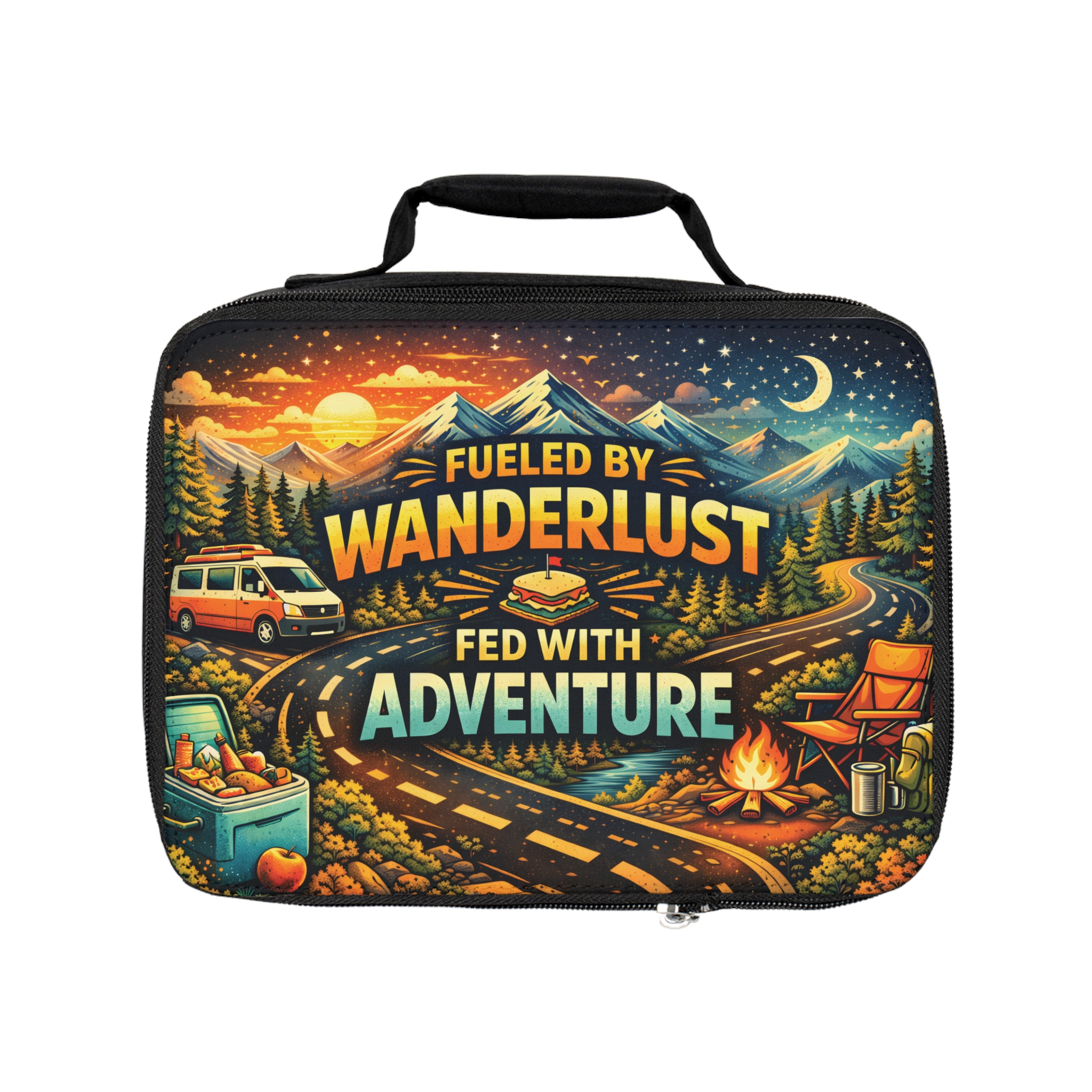 Adventure Lunch Bag — "Fueled by Wanderlust, Fed with Adventure"