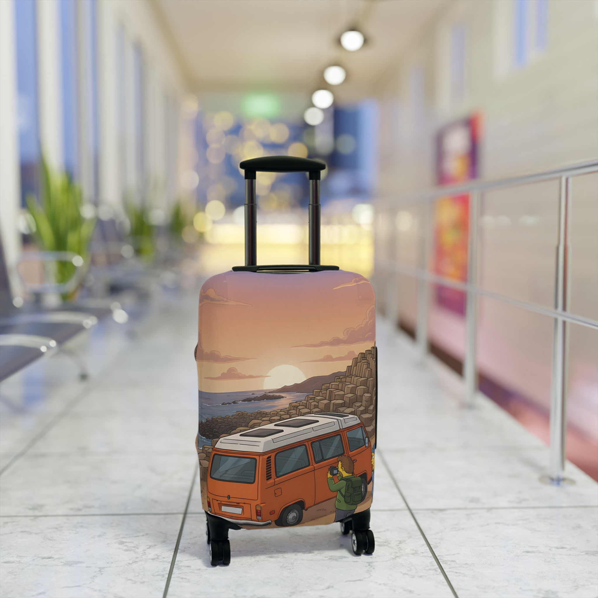 7005031548366576274_2048.jpeg Luggage Cover — Adventure Camper Sketch Travel Suitcase(Design Sitcom-Line)