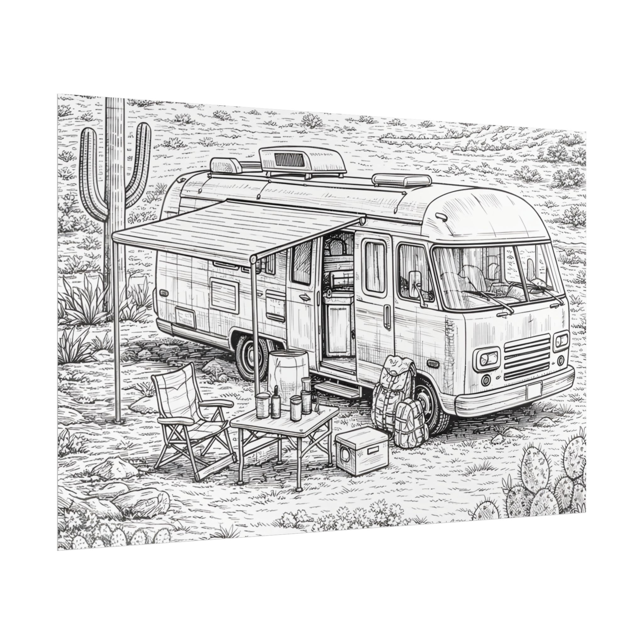 7008305415067757801_2048-1.jpeg Campervan Poster — Vintage RV Camping Landscape Wall Art