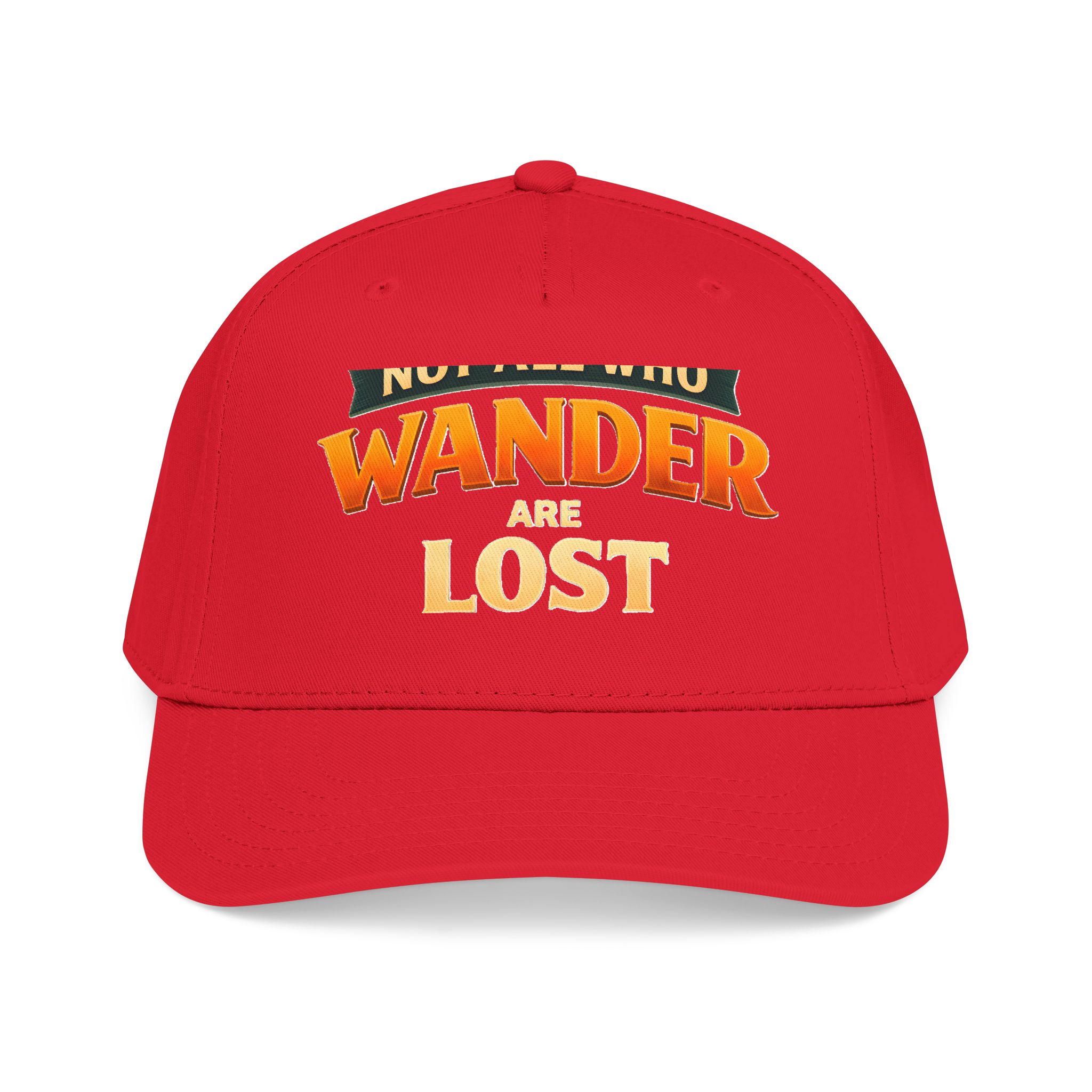 Baseball Cap - "Not All Who Wander Are Lost" Design Scenic-Line