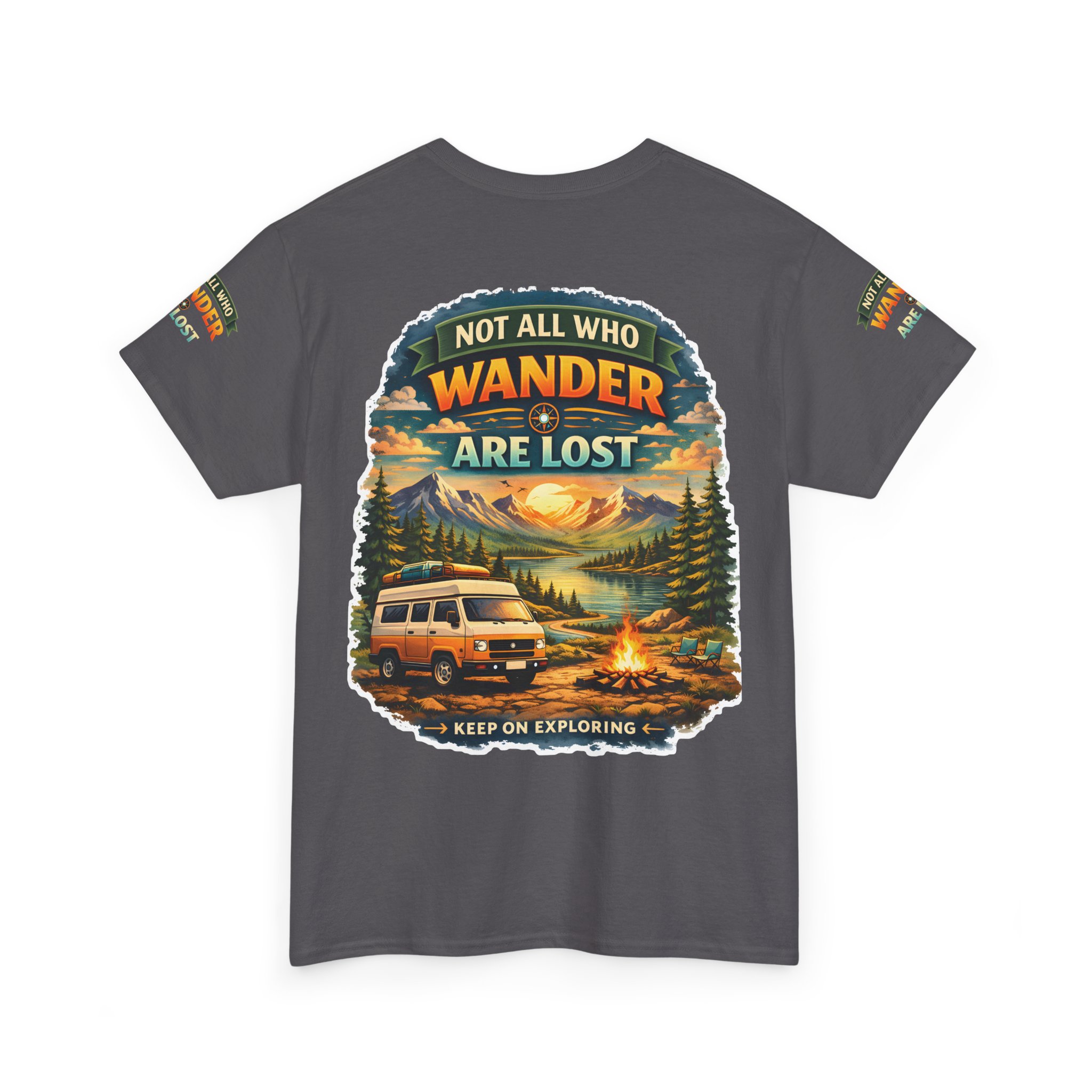 7041976244085859518_2048.jpeg Unisex Heavy Cotton Tee — "Not All Who Wander Are Lost" Design Scenic-Line