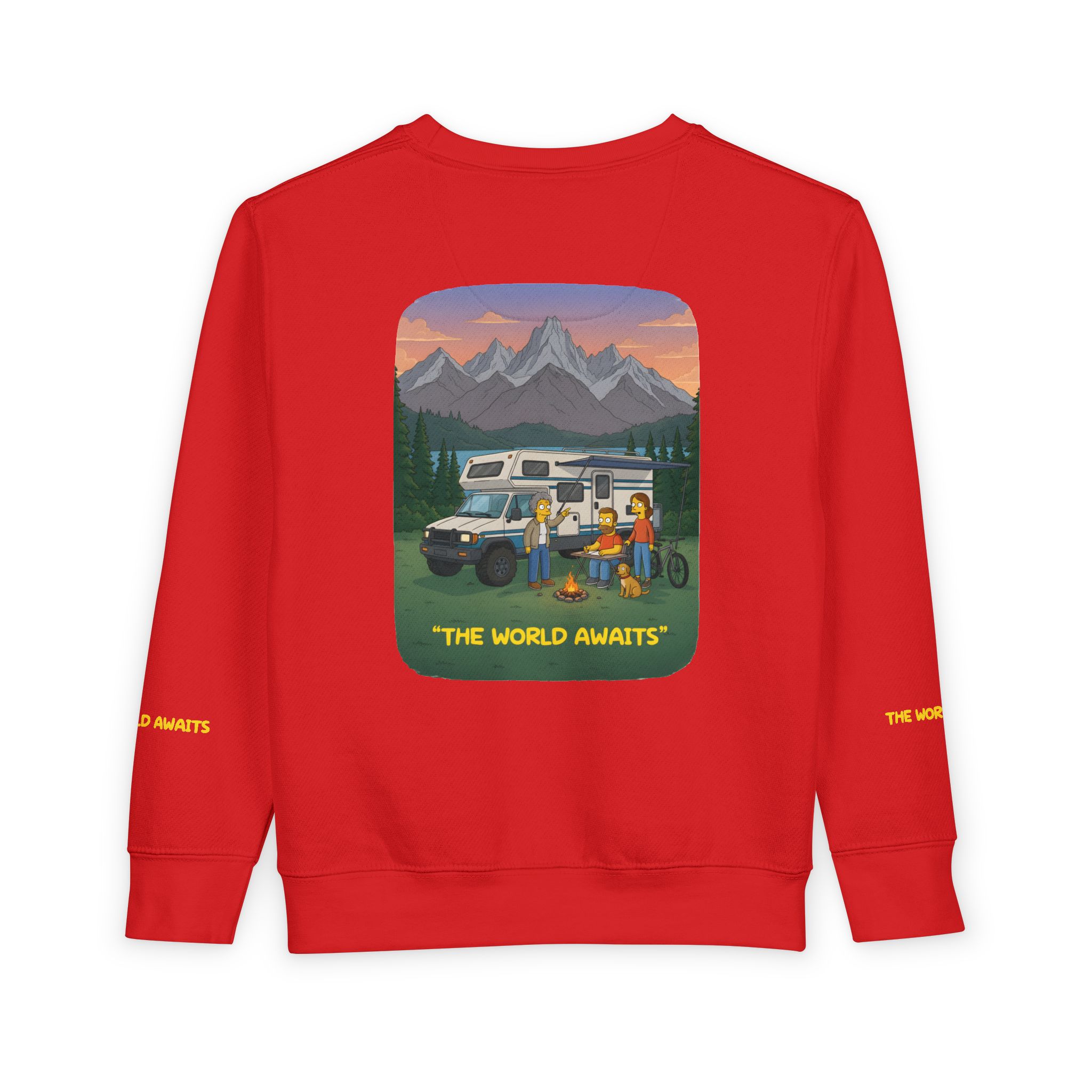 Toddler Sweatshirt - "The World Awaits" (Design Sitcom-Line)