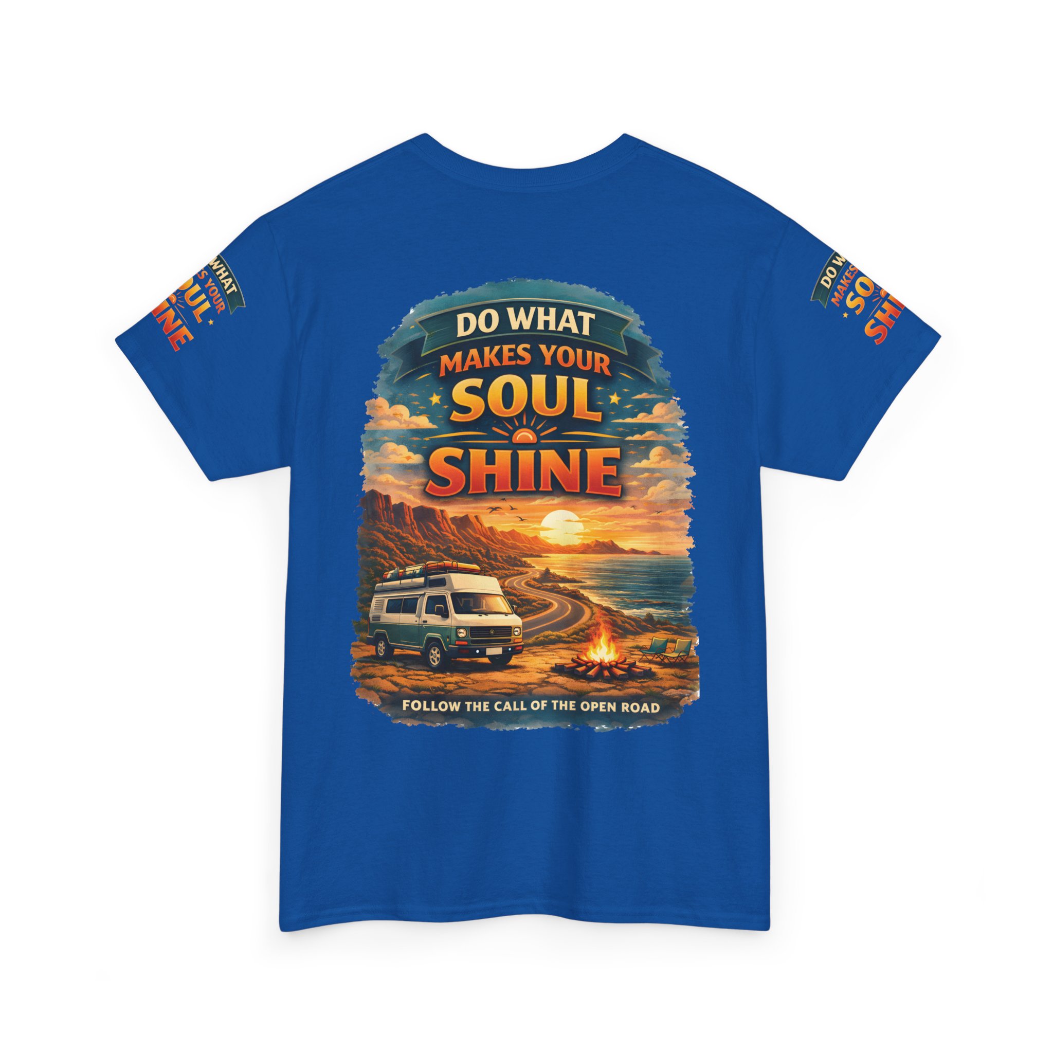 Unisex Heavy Cotton Tee — "Do What Makes Your Soul Shine" Design Scenic-Line