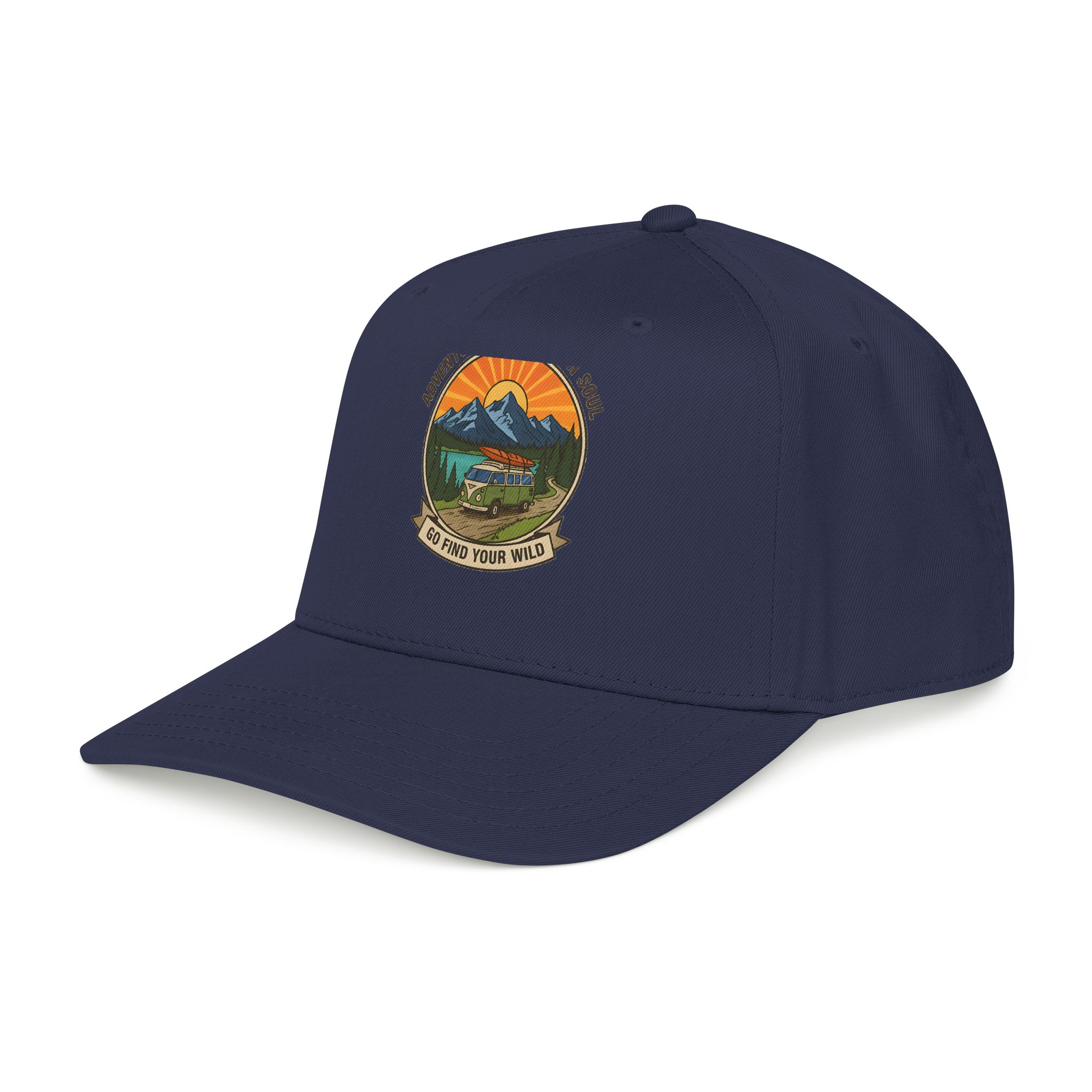 Baseball Cap — "Go Find Your Wild" Outdoor Patch