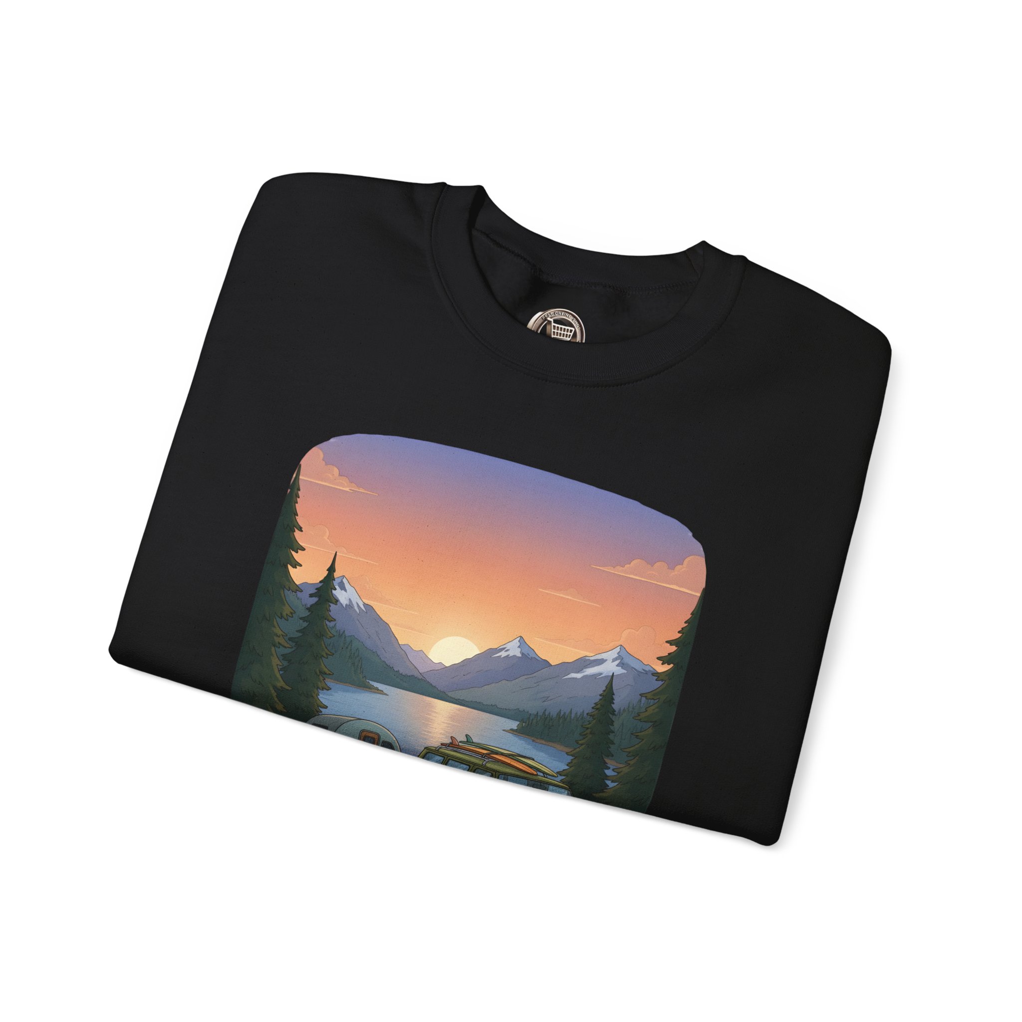 Unisex Heavy Blend™ Crewneck Sweatshirt — "Take The Scenic Route" Design Sitcom-Line
