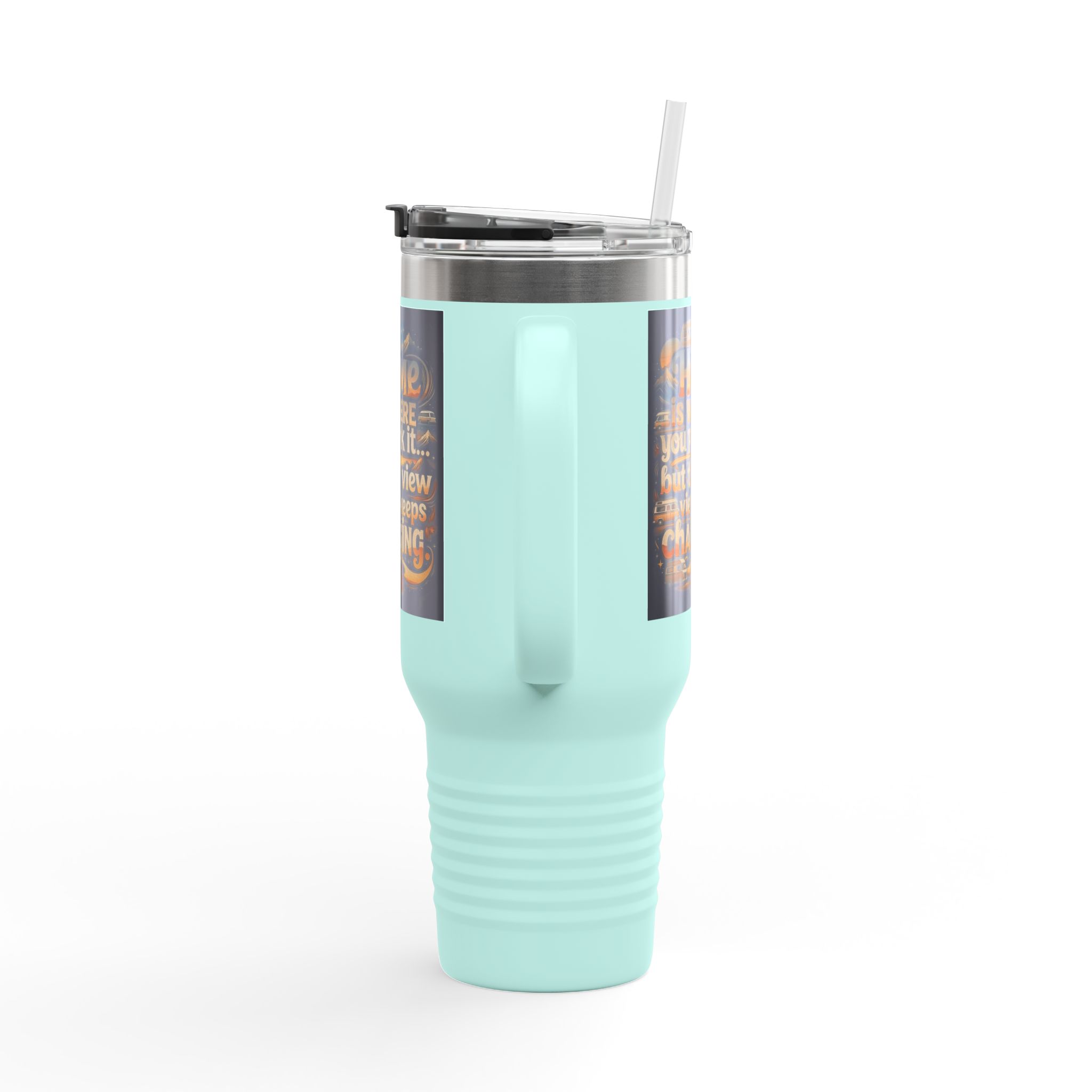 Insulated Travel Mug — "Home Is Where You Park It -But The View keep Changing" RV Camper Design