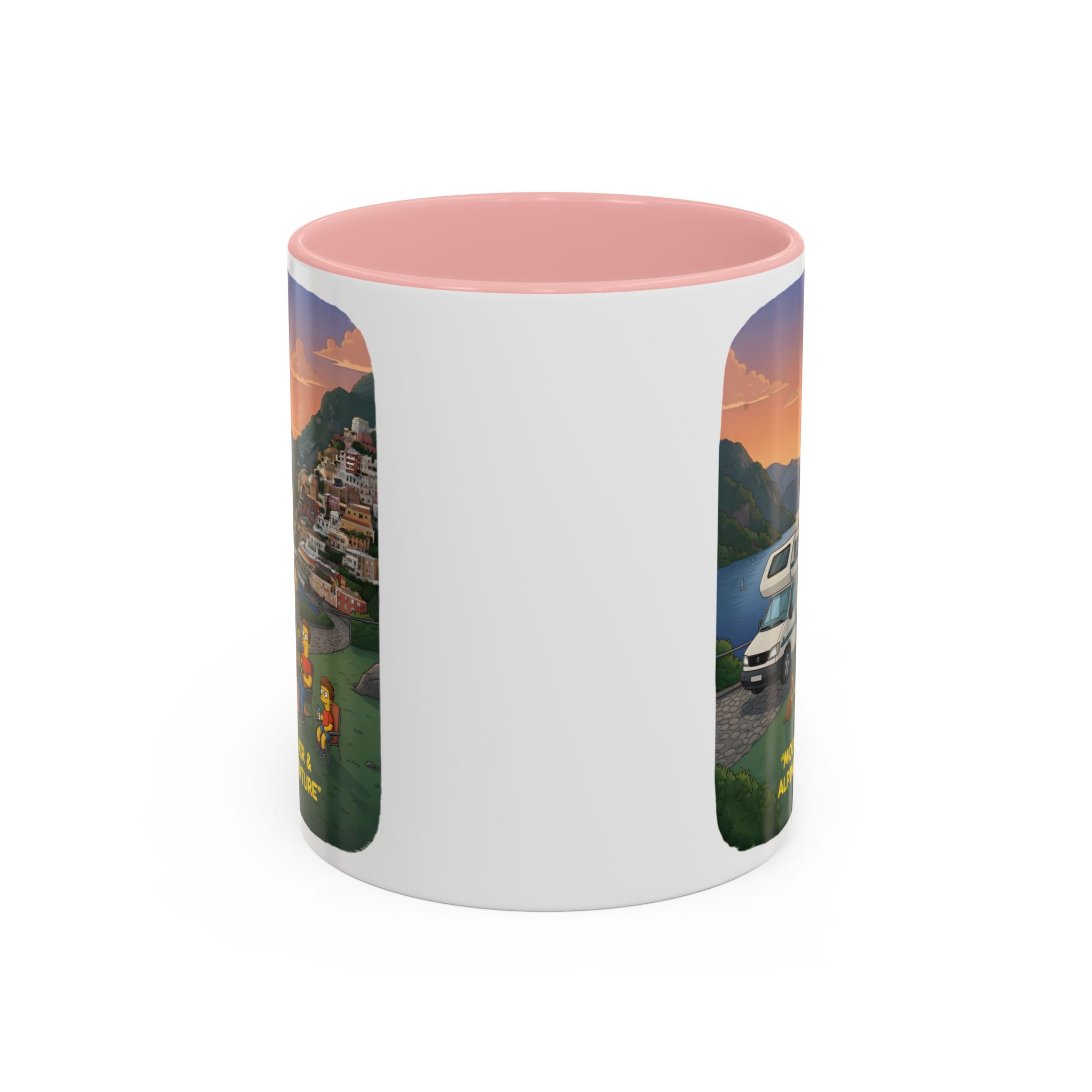 Accent Coffee Mug (11, 15oz) — "Mountain Air-Alpine Adventure" Design Sitcom-Line