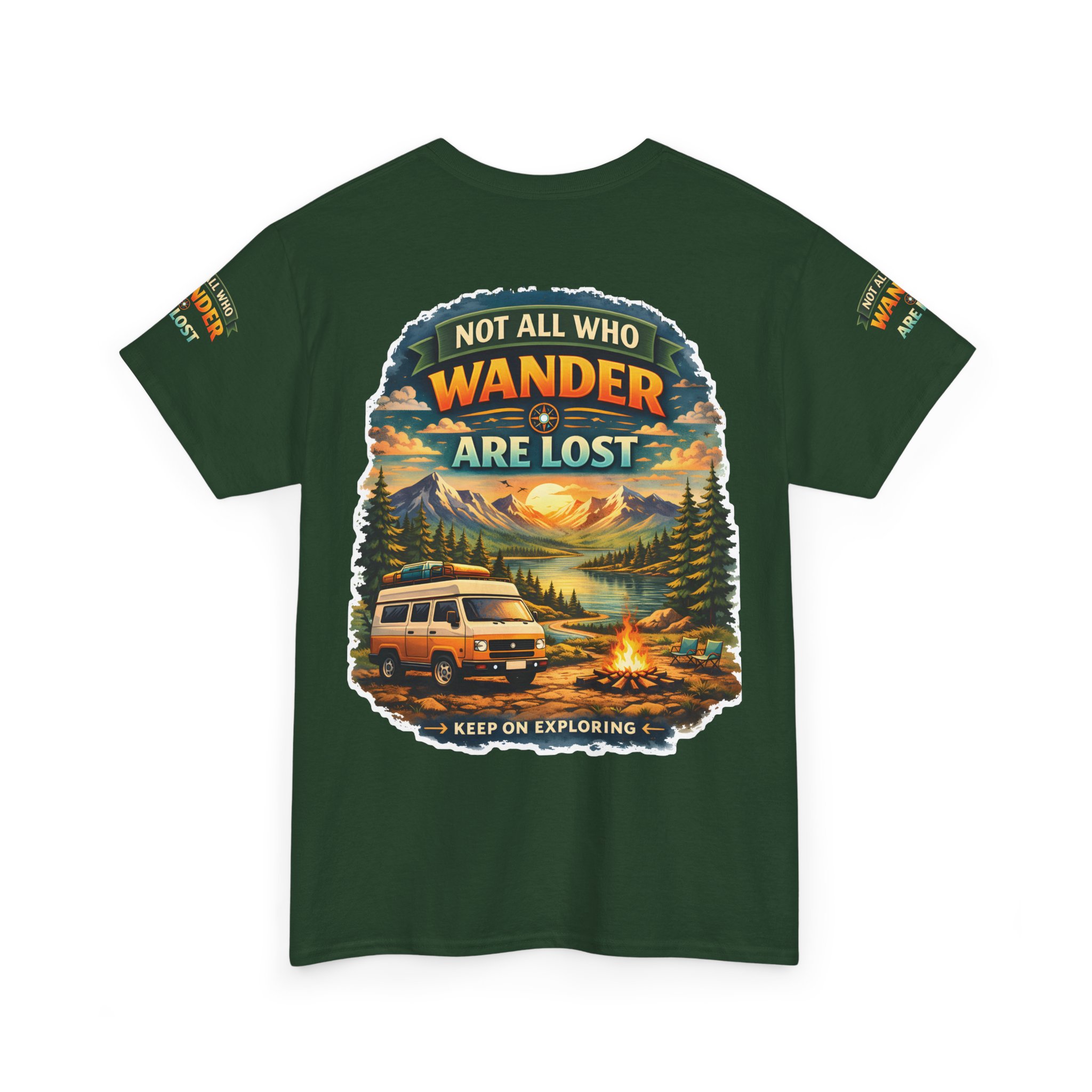 7108366714163507705_2048.jpeg Unisex Heavy Cotton Tee — "Not All Who Wander Are Lost" Design Scenic-Line