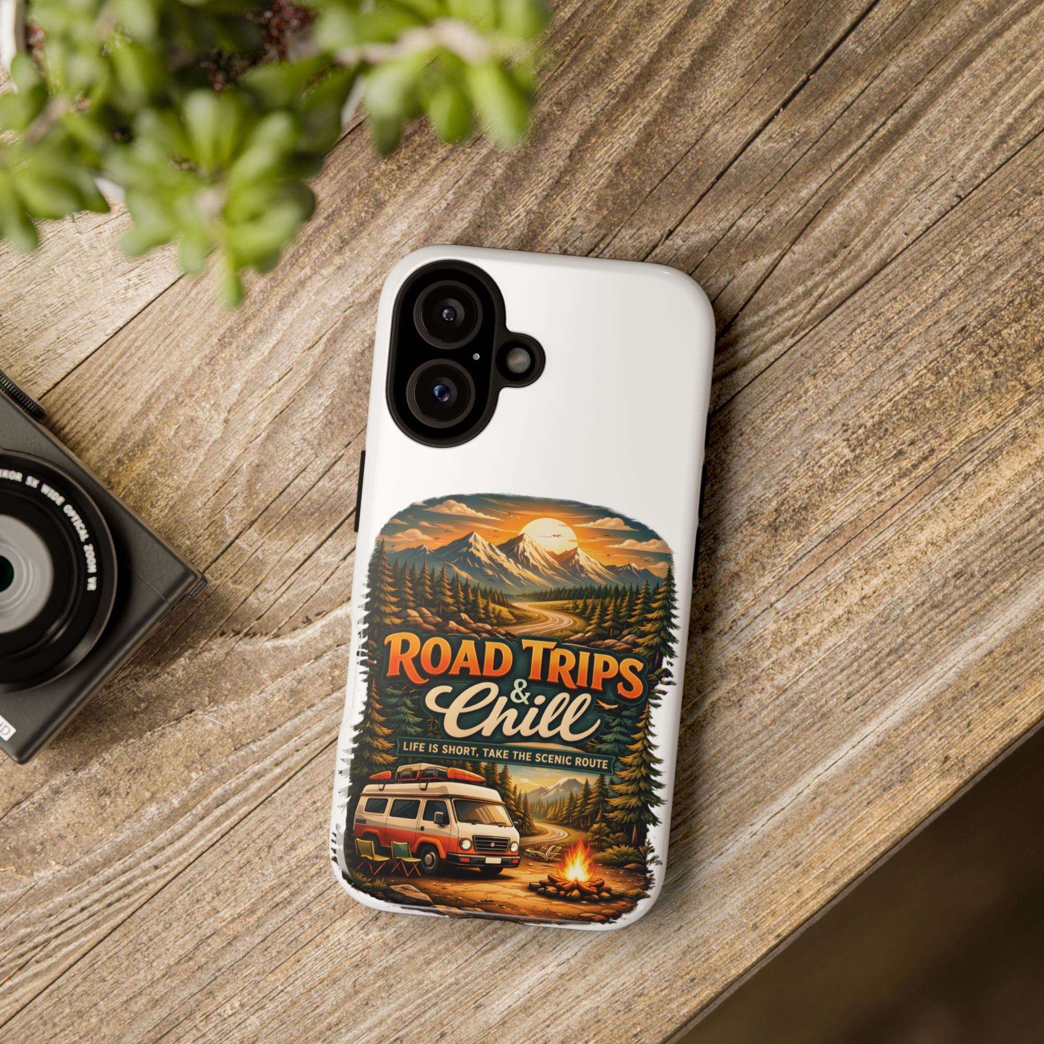Phone Case — "Road Trips and Chill" (Design Scenic-Line)