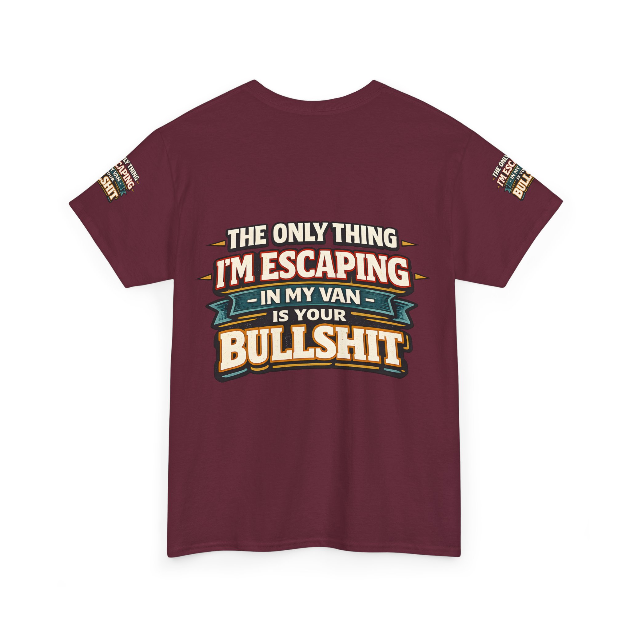 Unisex Heavy Cotton Tee — "The Only Thing I´m Escaping" Design F**K-Line