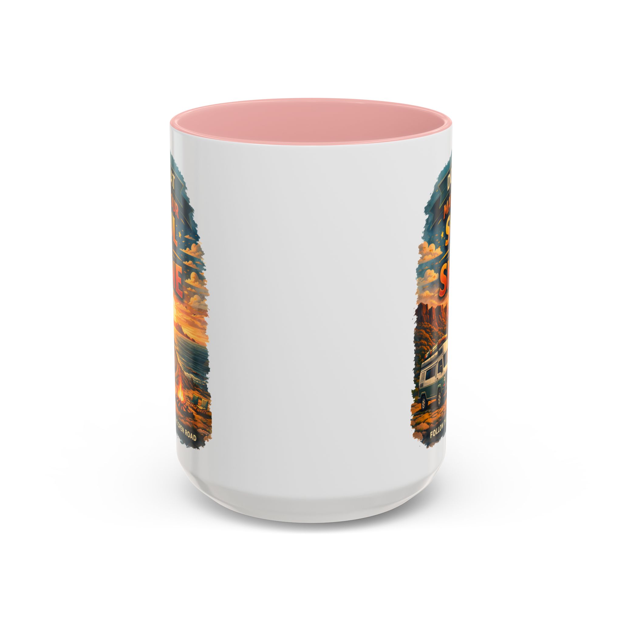 Accent Coffee Mug (11, 15oz) — "Do What Makes Your Soul Shine" Design Scenic-Line