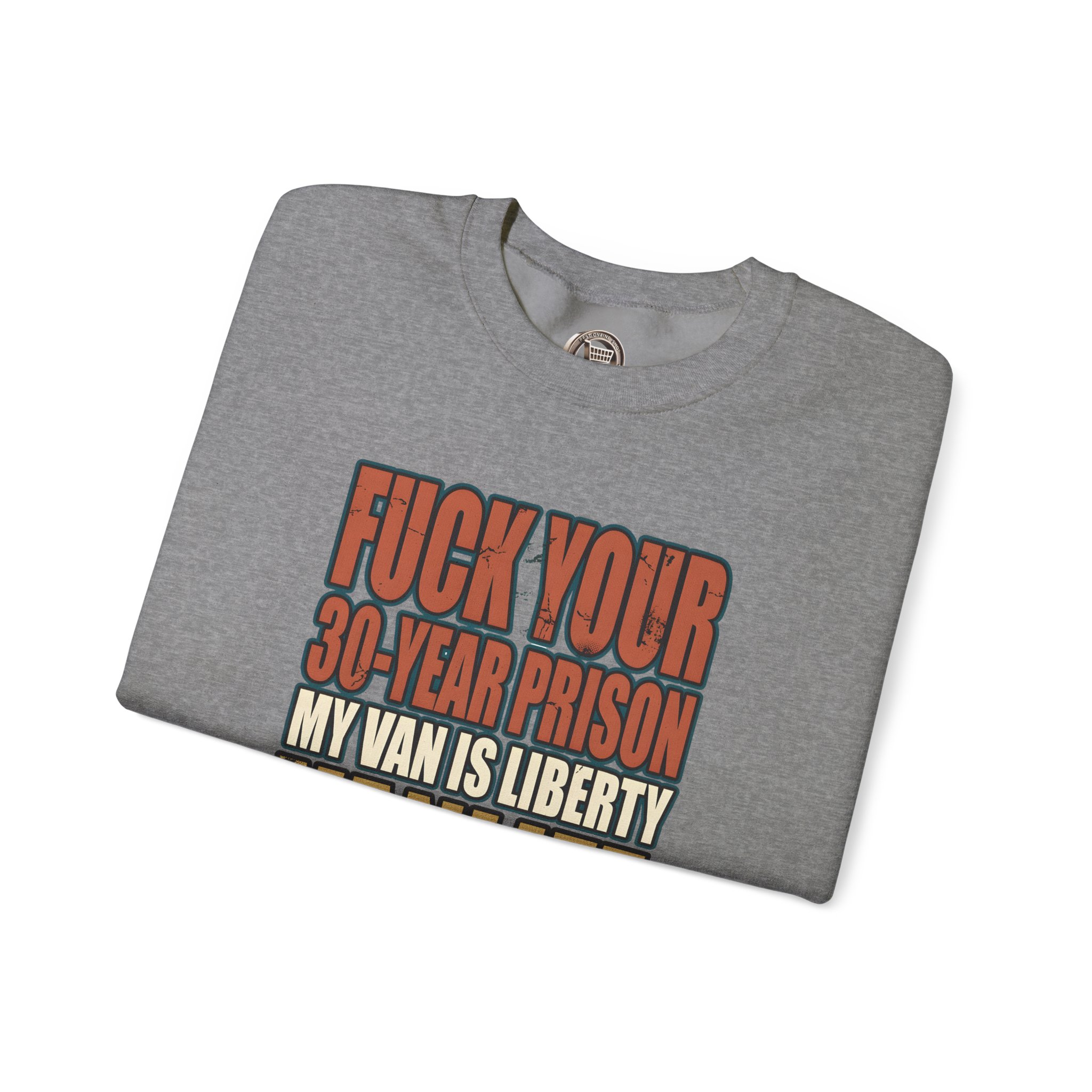 Unisex Heavy Blend™ Crewneck Sweatshirt — "Fuck Your 30 Year" Design F**K-Line