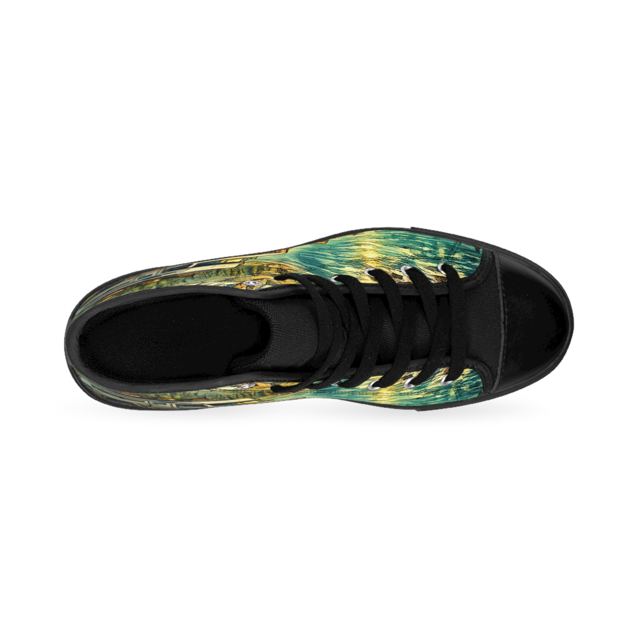 Women's Classic Sneakers – Vintage Camper Print (Cubic-Line)