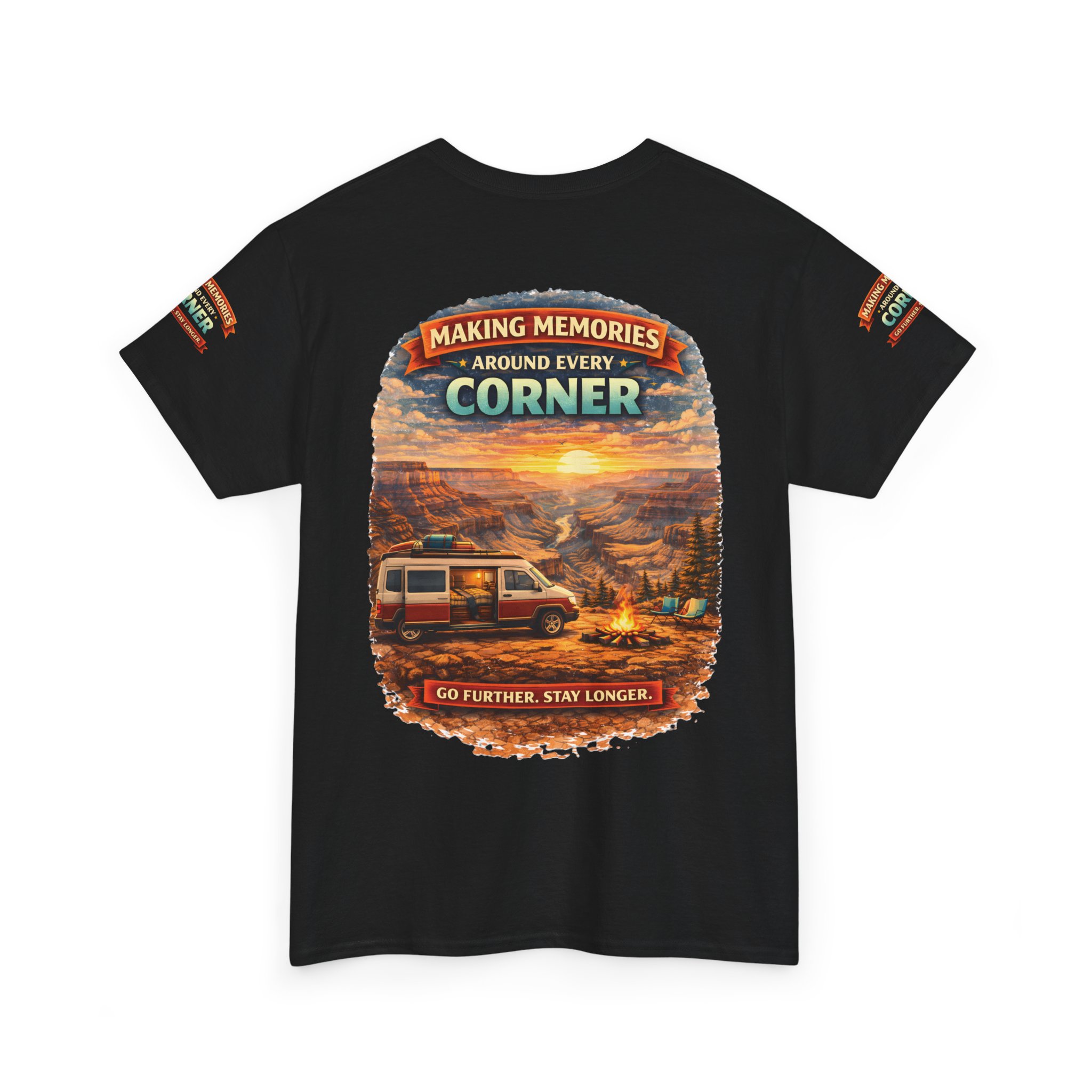 Unisex Heavy Cotton Tee — "Making Memories" Design Scenic-Line