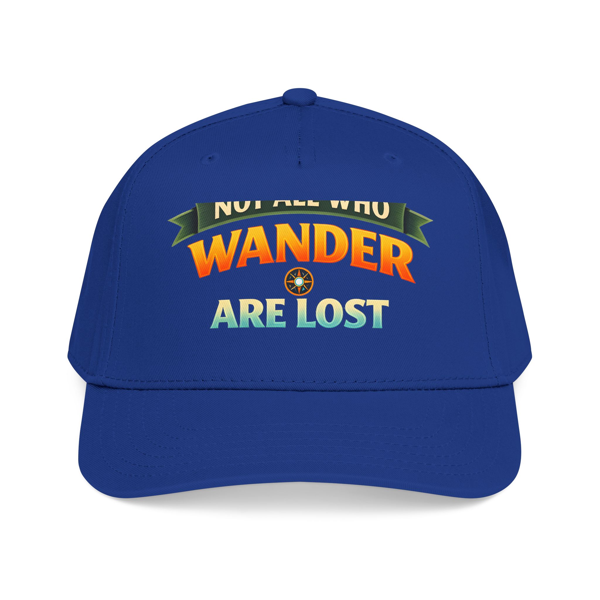 Baseball Cap - "Not All Who Wander Are Lost" Design Scenic-Line