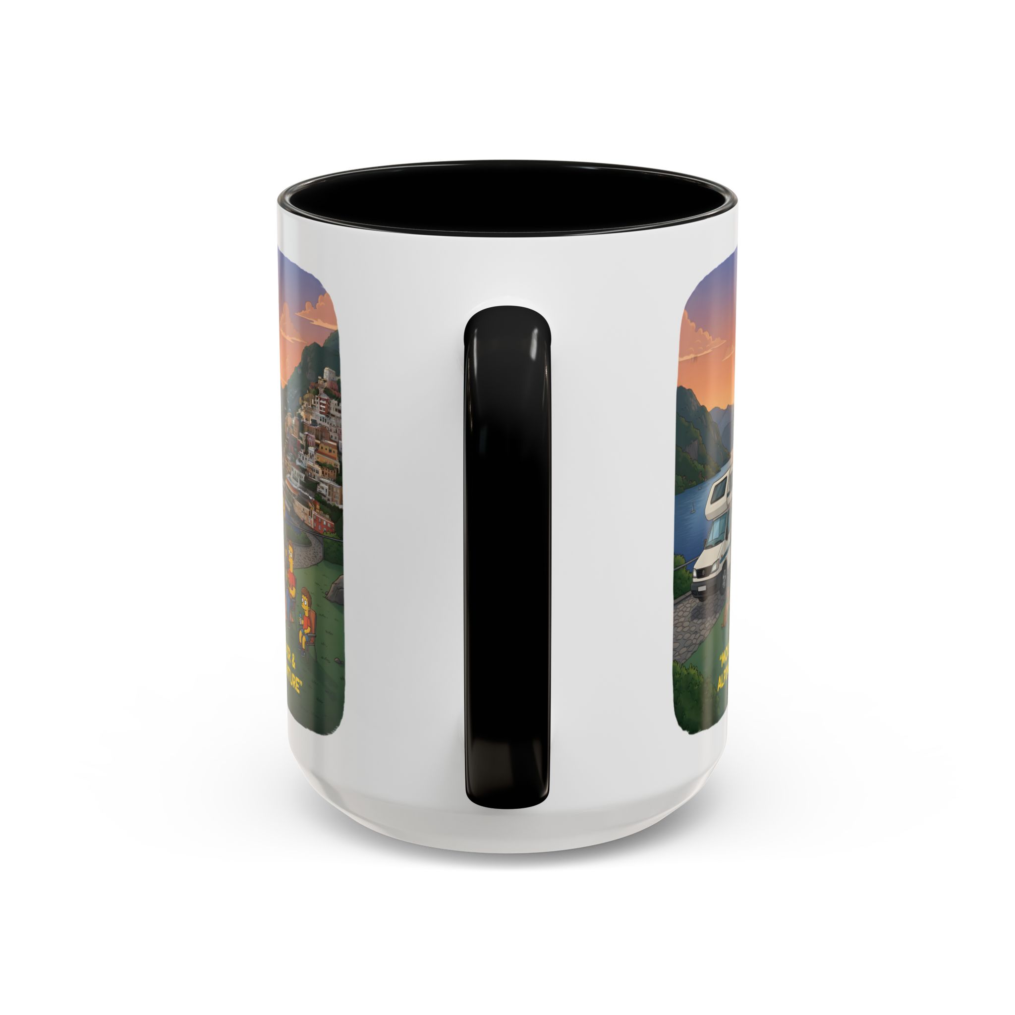 Accent Coffee Mug (11, 15oz) — "Mountain Air-Alpine Adventure" Design Sitcom-Line