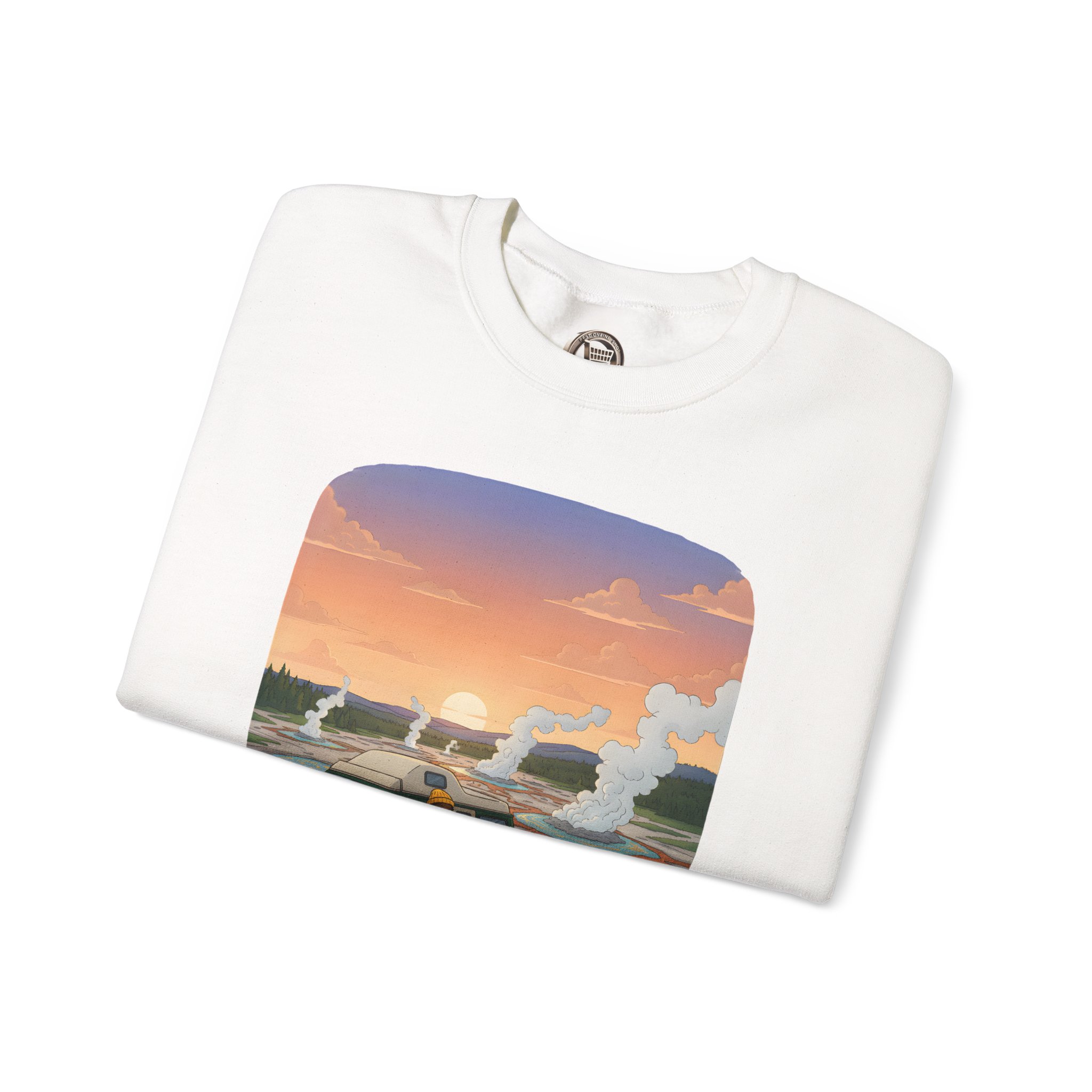 Unisex Heavy Blend™ Crewneck Sweatshirt — "Roads Less Traveled" Design Sitcom-Line