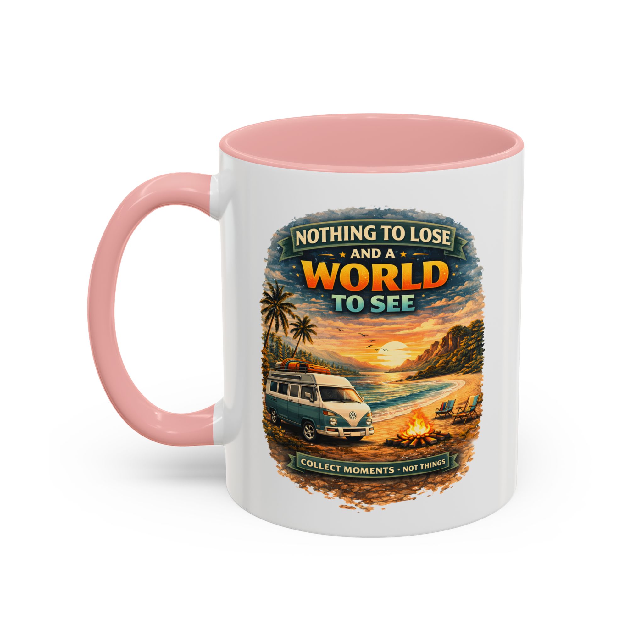 Accent Coffee Mug (11, 15oz) — "Nothing To Lose" Design Scenic-Line