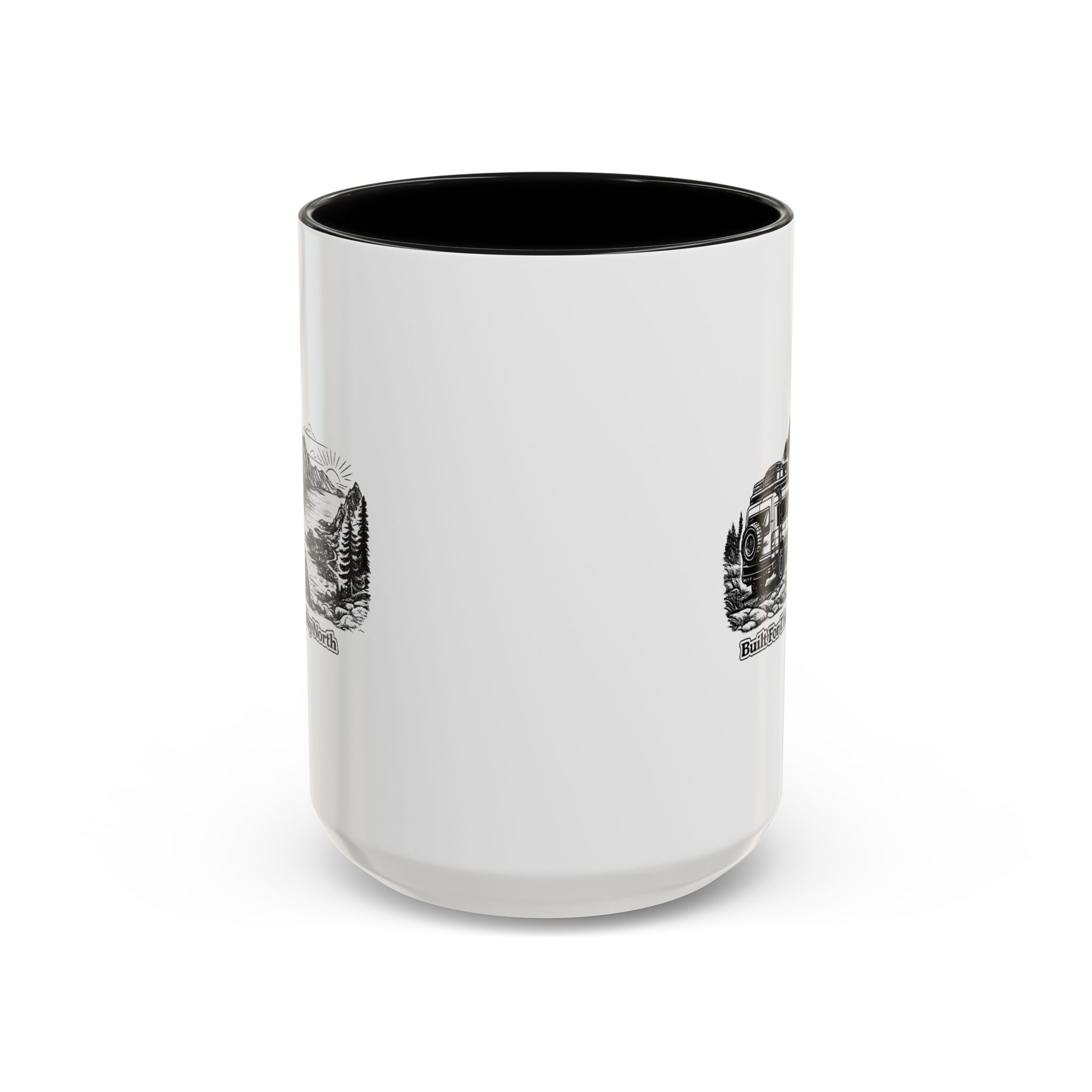 7243561677335746608_2048.jpeg Accent Coffee Mug (11, 15oz) — "Built For The Long Way North" Design Minimal-Line