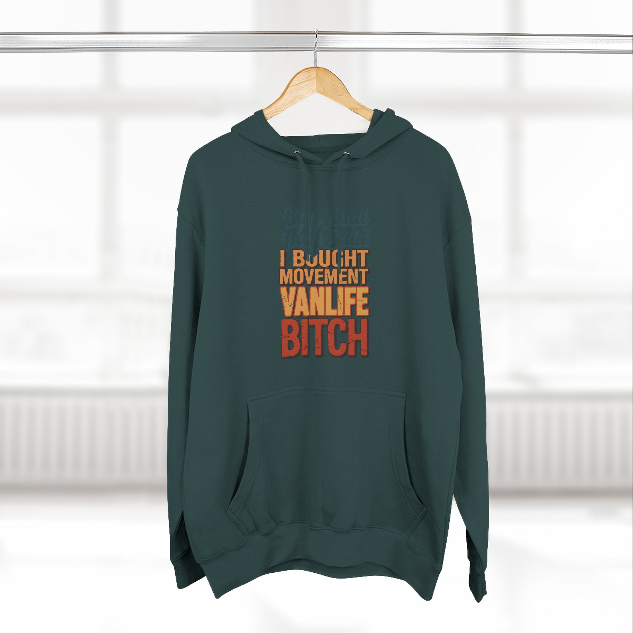 7246135691936898451_2048.jpeg Three-Panel Fleece Hoodie - "Buy Land They Said" Design F**K-Line