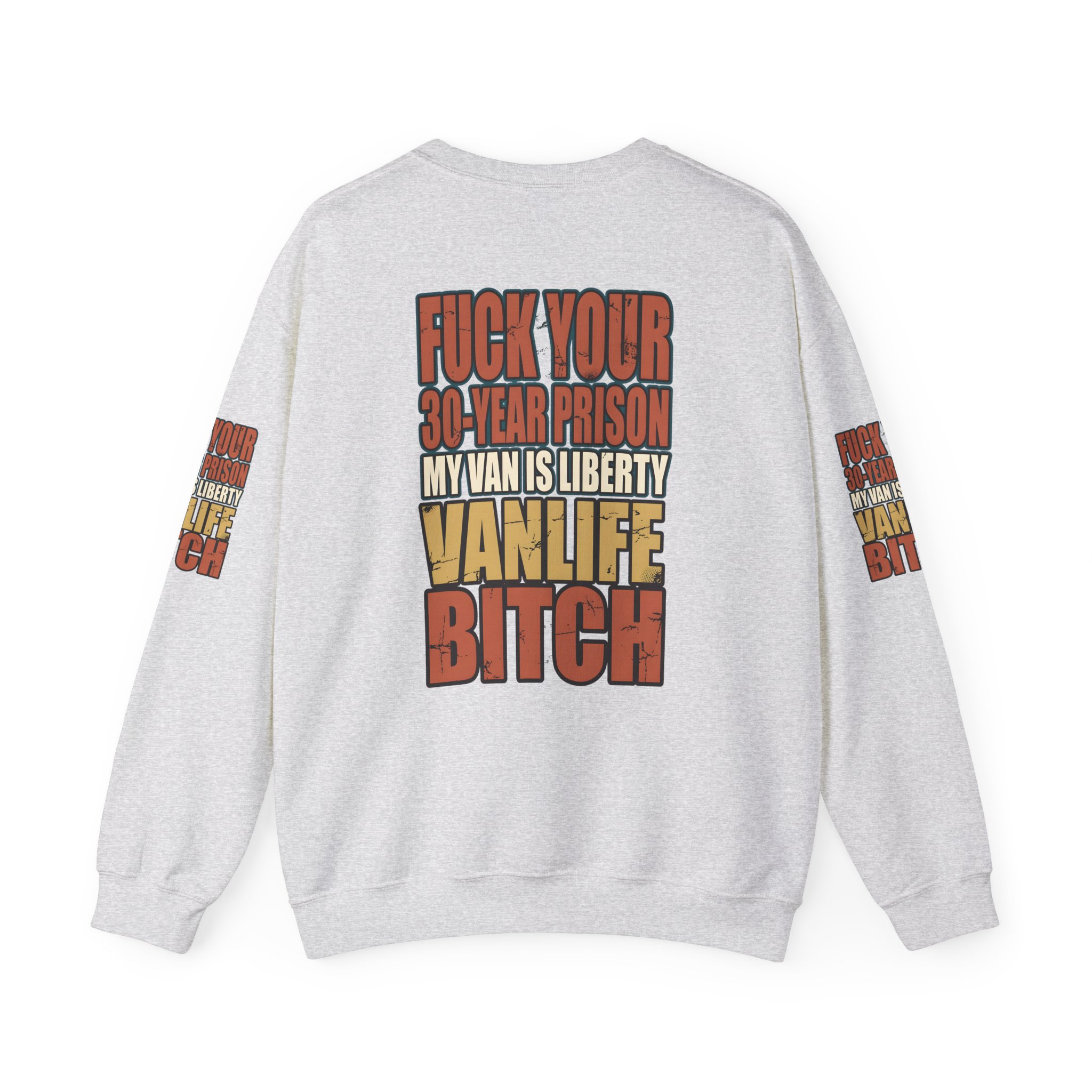 Unisex Heavy Blend™ Crewneck Sweatshirt — "Fuck Your 30 Year" Design F**K-Line