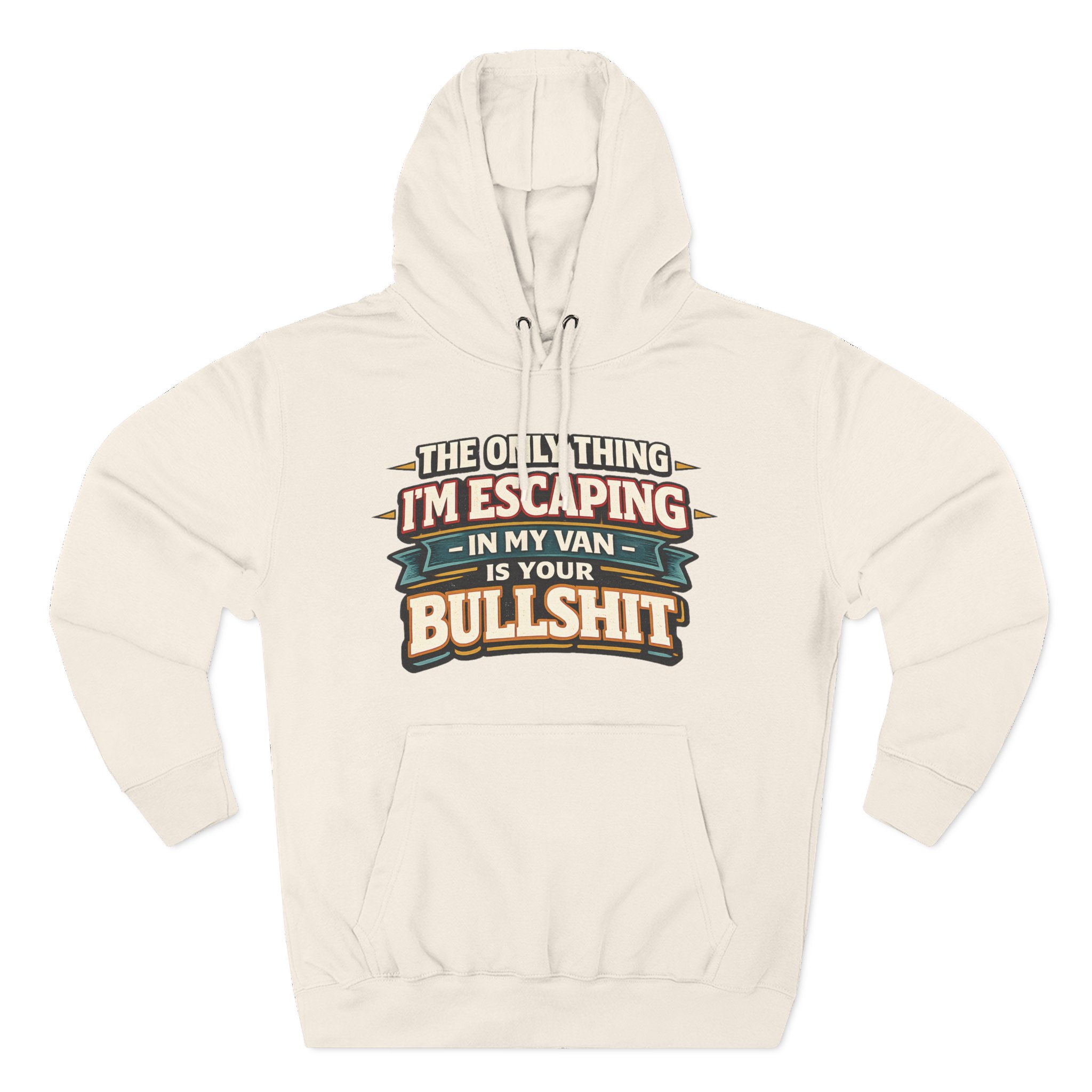 7286914743617332170_2048.jpeg Three-Panel Fleece Hoodie - "The Only Thing I´m Escaping" Design F**K-Line