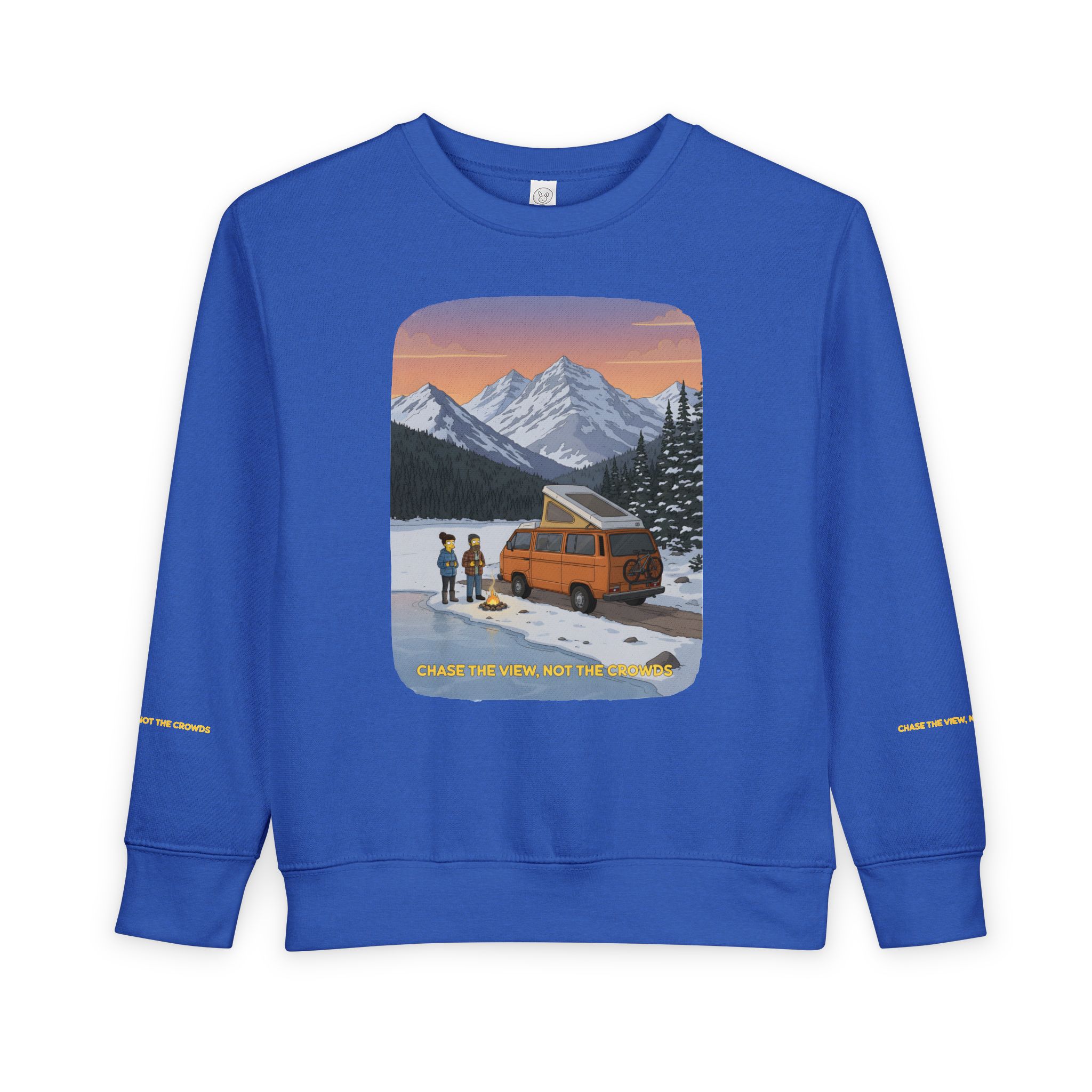 Toddler Sweatshirt - "Chase The Views-Not The Crowds" (Design Sitcom-Line)