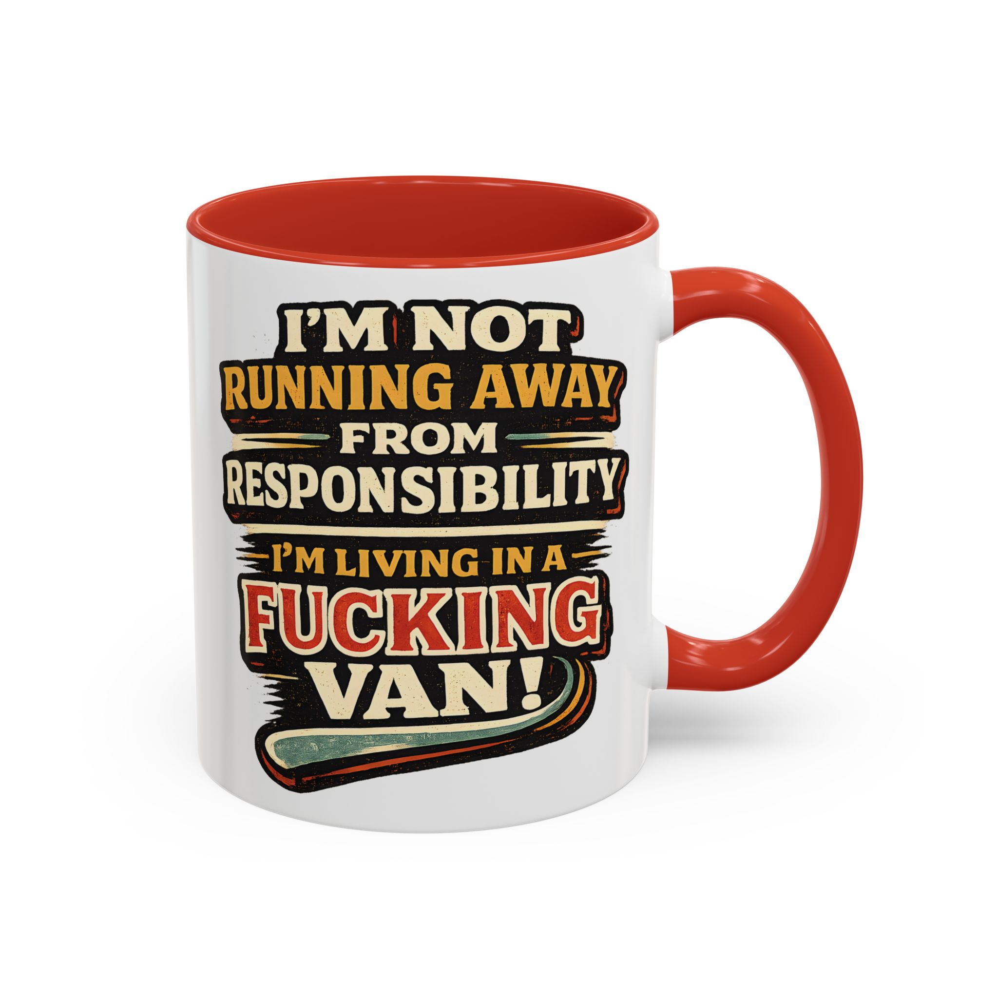 7288150267817371457_2048.jpeg Accent Coffee Mug (11, 15oz) — "I`m Not running Away" Design F**K-Line