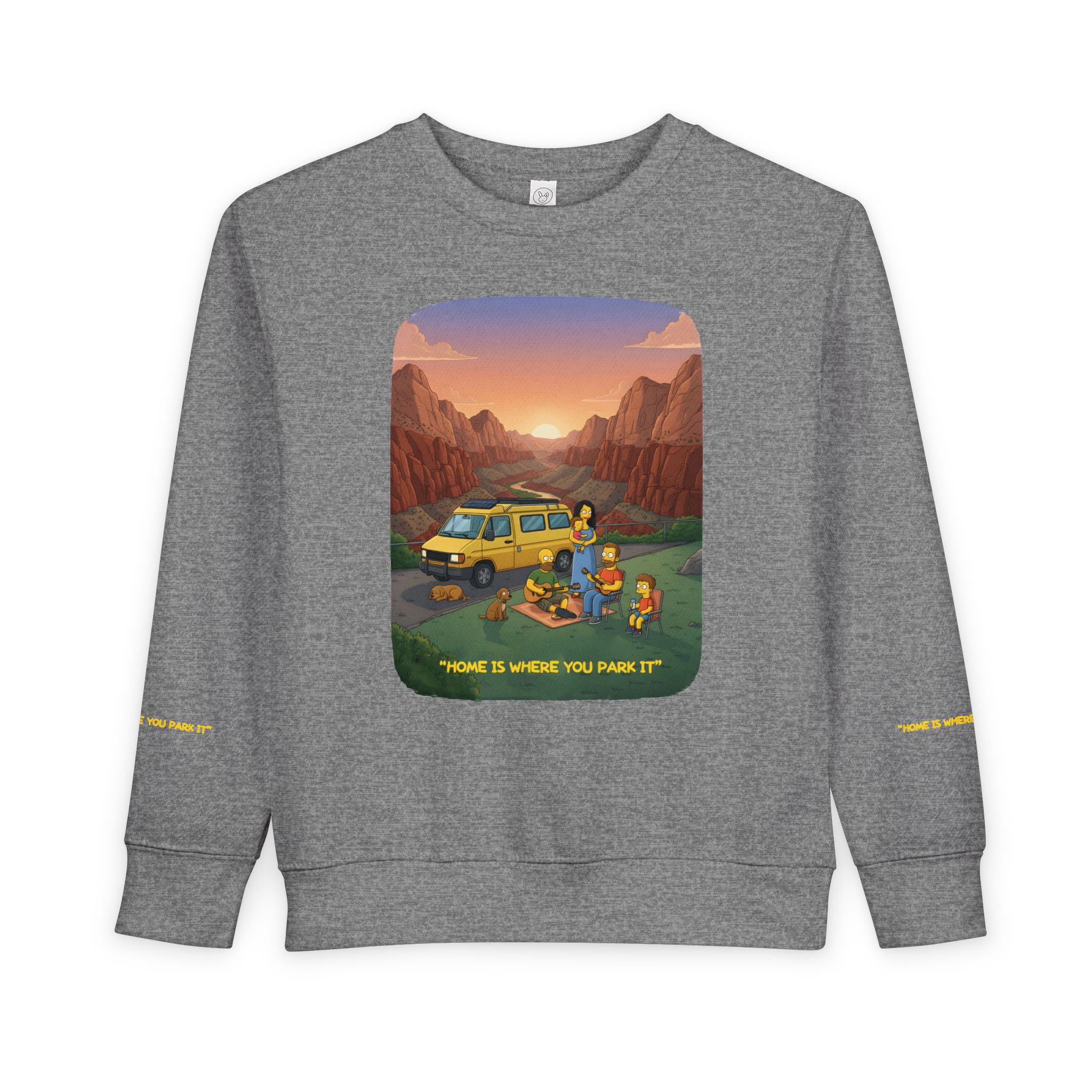 Toddler Sweatshirt - "Home Is Where You Park It" (Design Sitcom-Line)