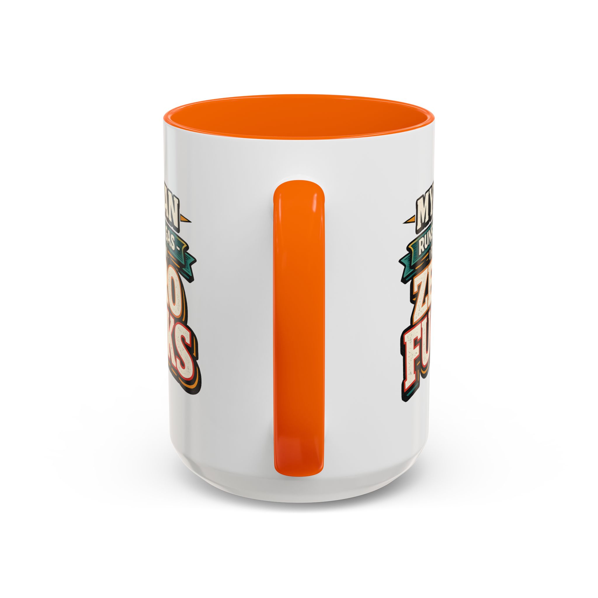 Accent Coffee Mug (11, 15oz) — "My Van Runs On Gas" Design F**K-Line