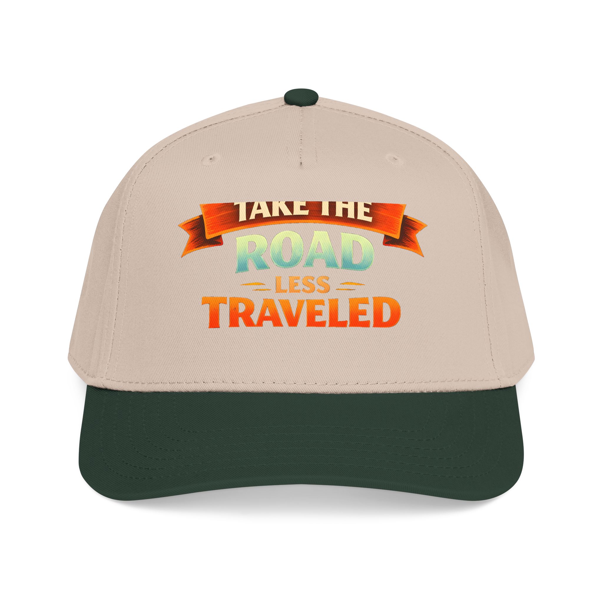 Baseball Cap - "Take The Road Less Traveled" Design Scenic-Line