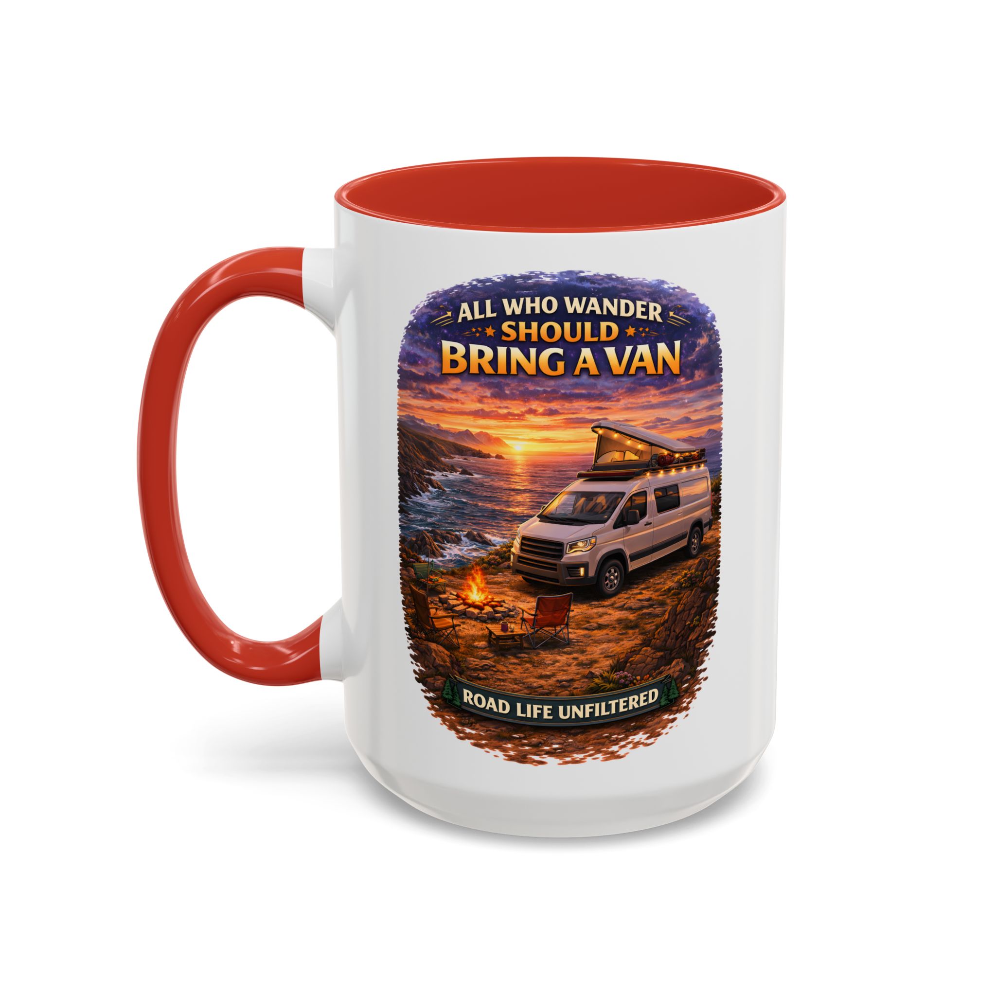 7299011608260700076_2048.jpeg Accent Coffee Mug (11, 15oz) — "All Who wander Should Bring A Van" Design Scenic-Line