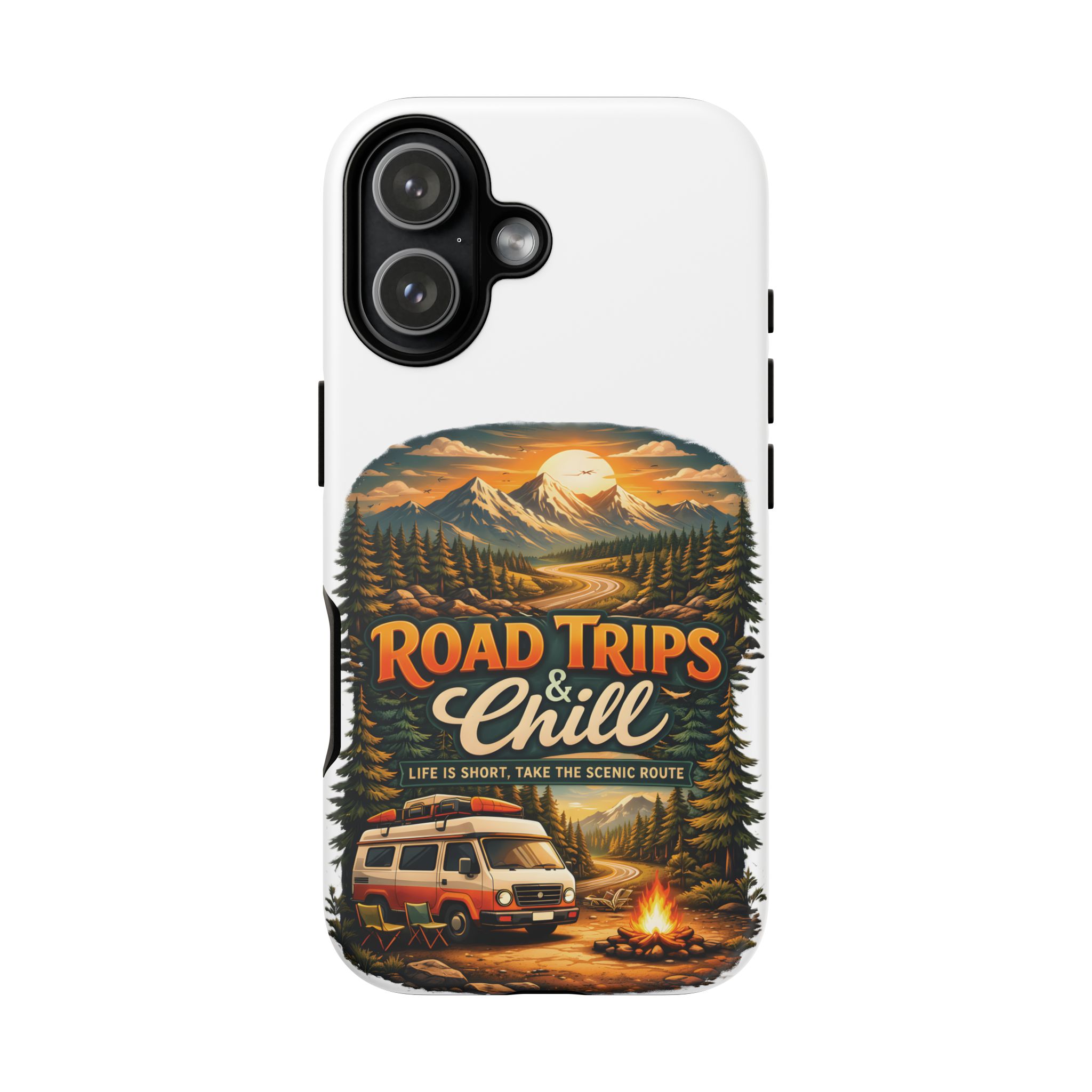 Phone Case — "Road Trips and Chill" (Design Scenic-Line)