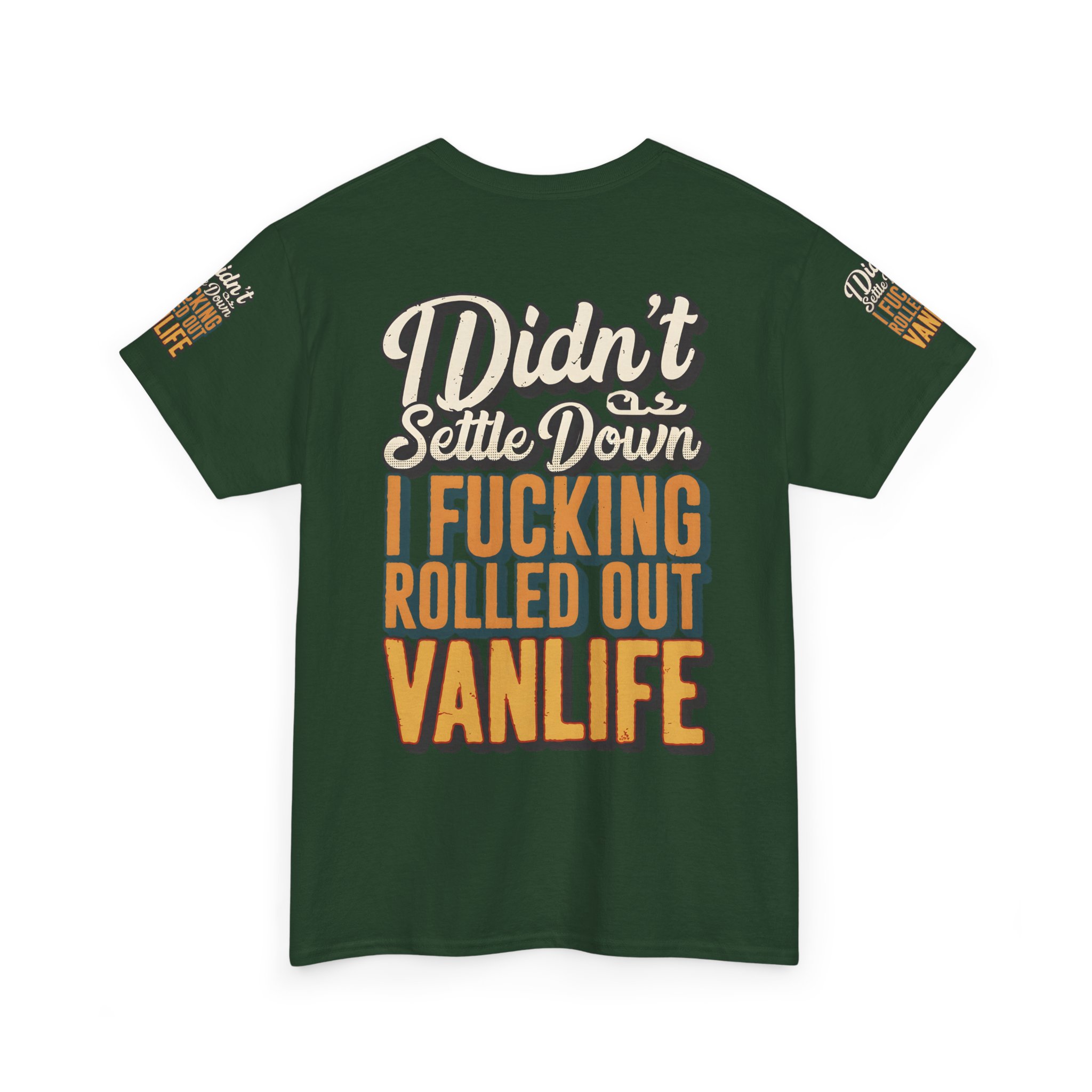 7326900264197561311_2048.jpeg Unisex Heavy Cotton Tee — "Dind´t Settle Down" Design F**K-Line