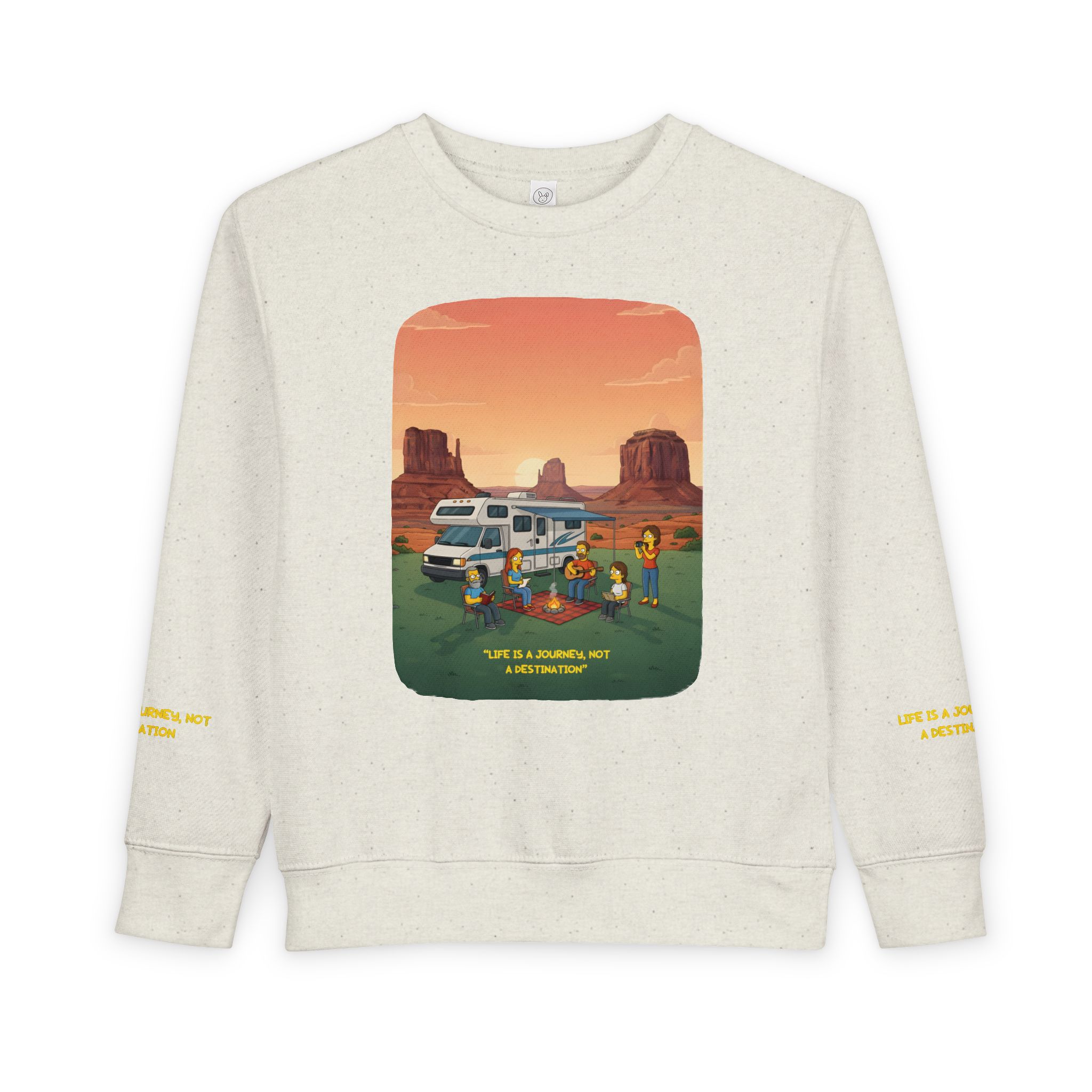 Toddler Sweatshirt - "Life Is A Journey-Not A Destination" (Design Sitcom-Line)