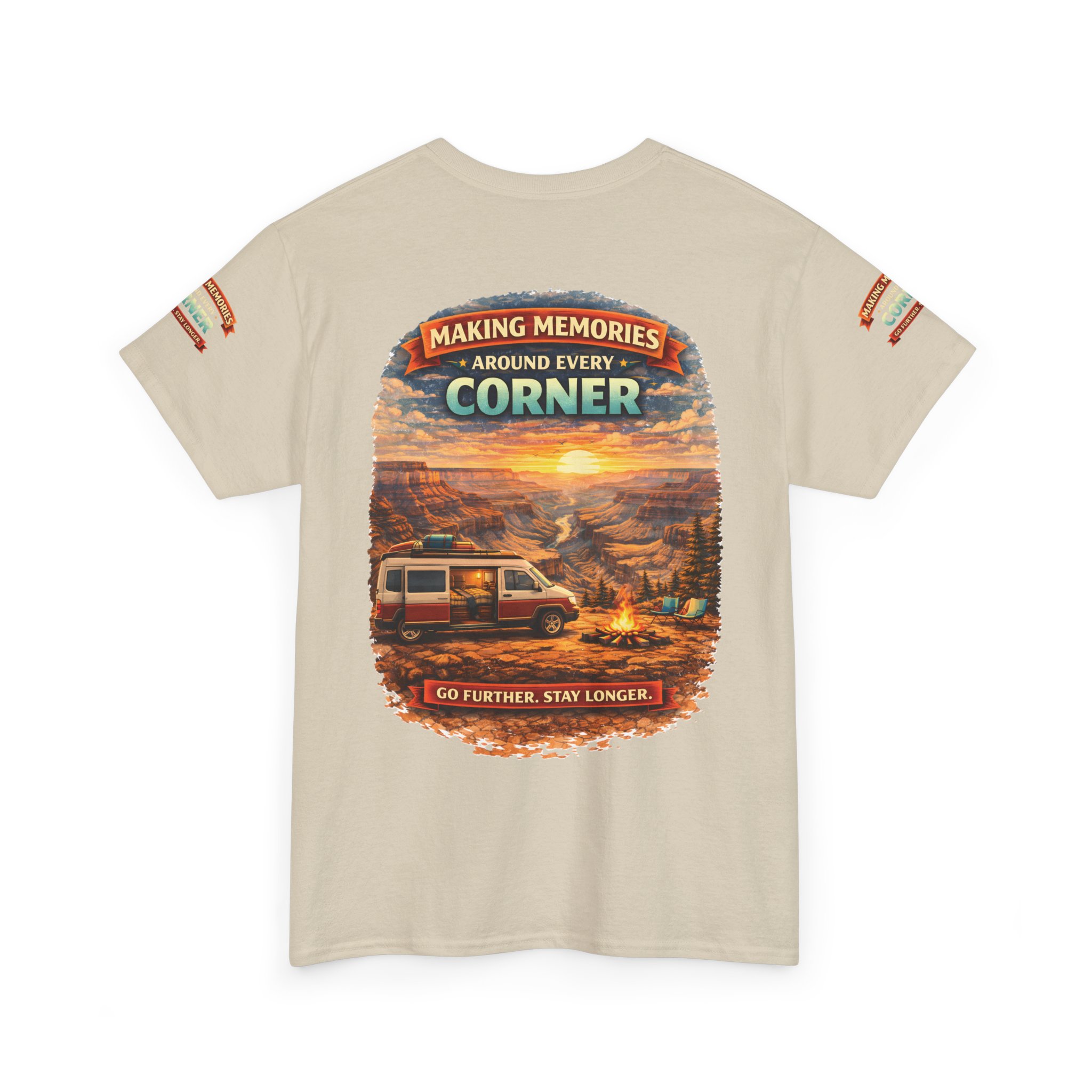 Unisex Heavy Cotton Tee — "Making Memories" Design Scenic-Line