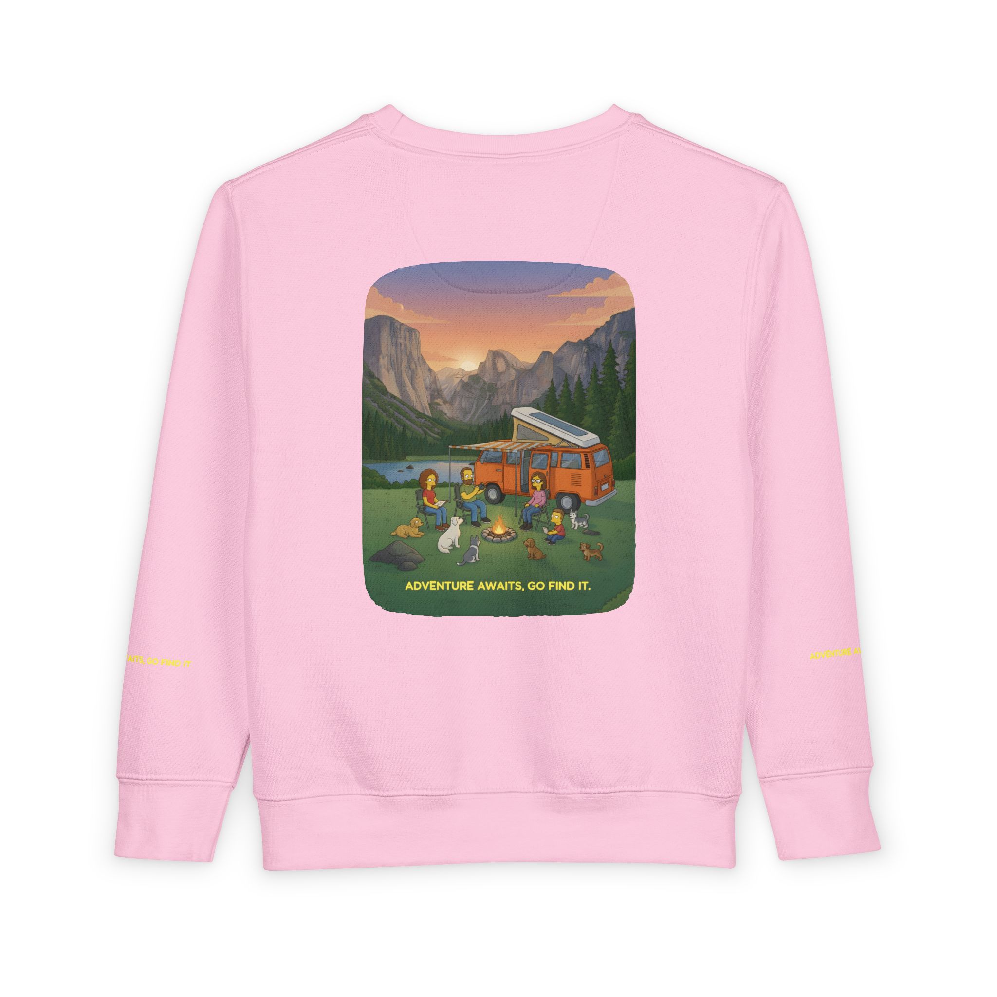 Toddler Sweatshirt - "Adventure Awaits-Go Find It" (Design Sitcom-Line)